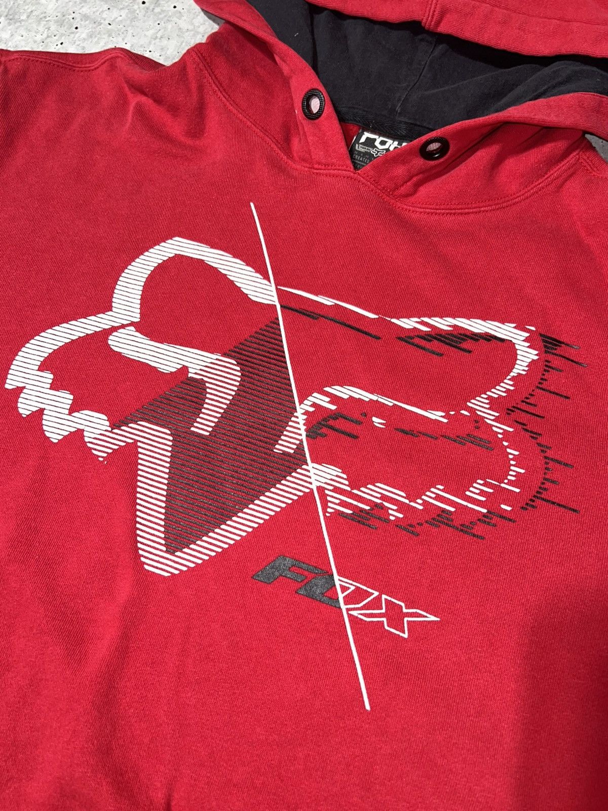 Vintage Vintage Y2K Fox Racing Hoodie Size US L / EU 52-54 / 3 - 2 Thumbnail