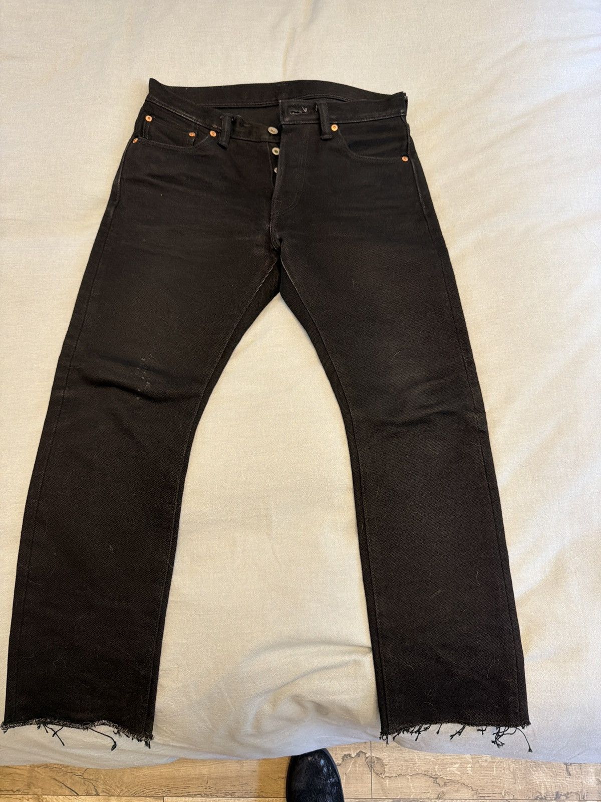 Iron Heart Iron Hart, black fade to gray SBG 555 size 32 Size US 32 / EU 48 - 1 Thumbnail
