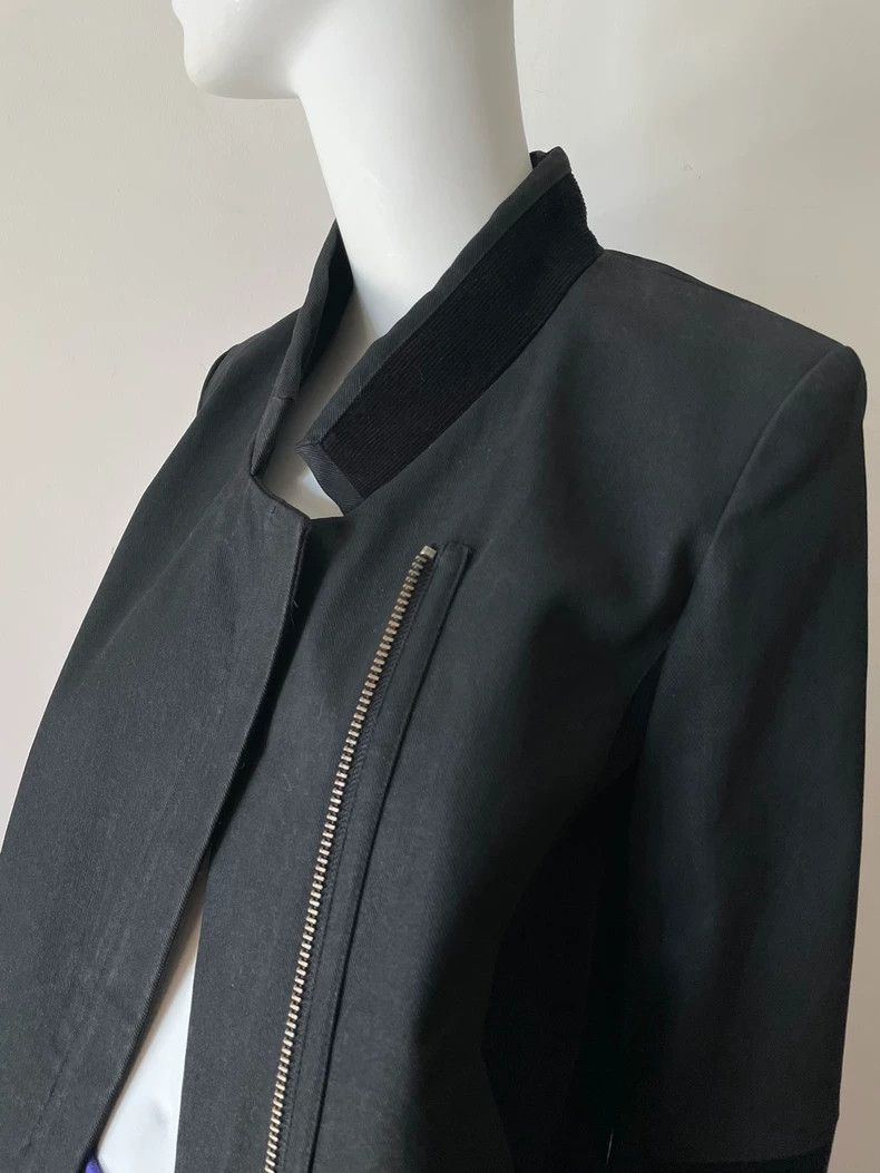 Helmut Lang HELMUT LANG Black patchwork simple fashion coat Size S / US 4 / IT 40 - 2 Thumbnail