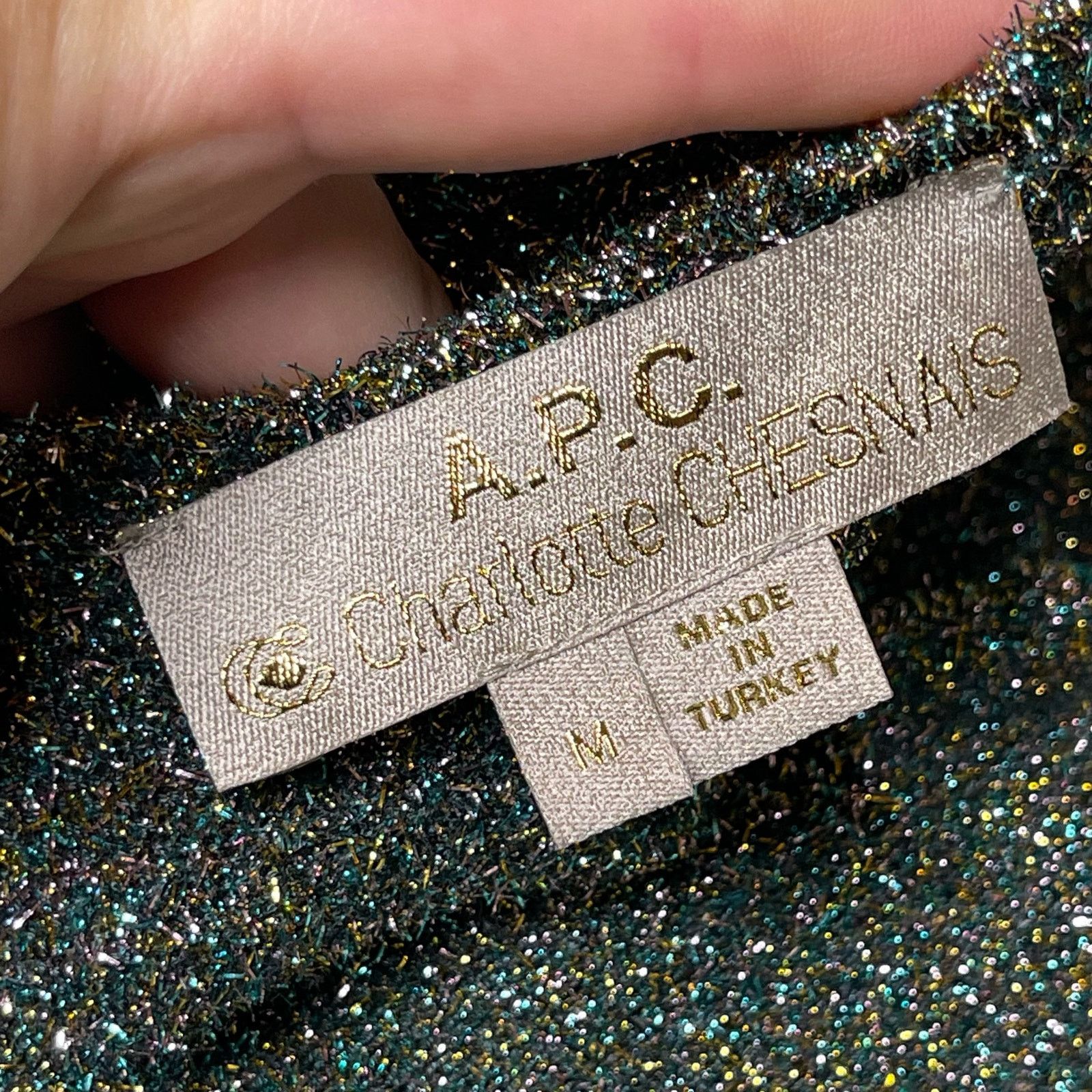 A.P.C. A.P.C. X CHARLOTTE CHESNAIS Barbara Metallic Pullover Dress Size M / US 6-8 / IT 42-44 - 7 Thumbnail