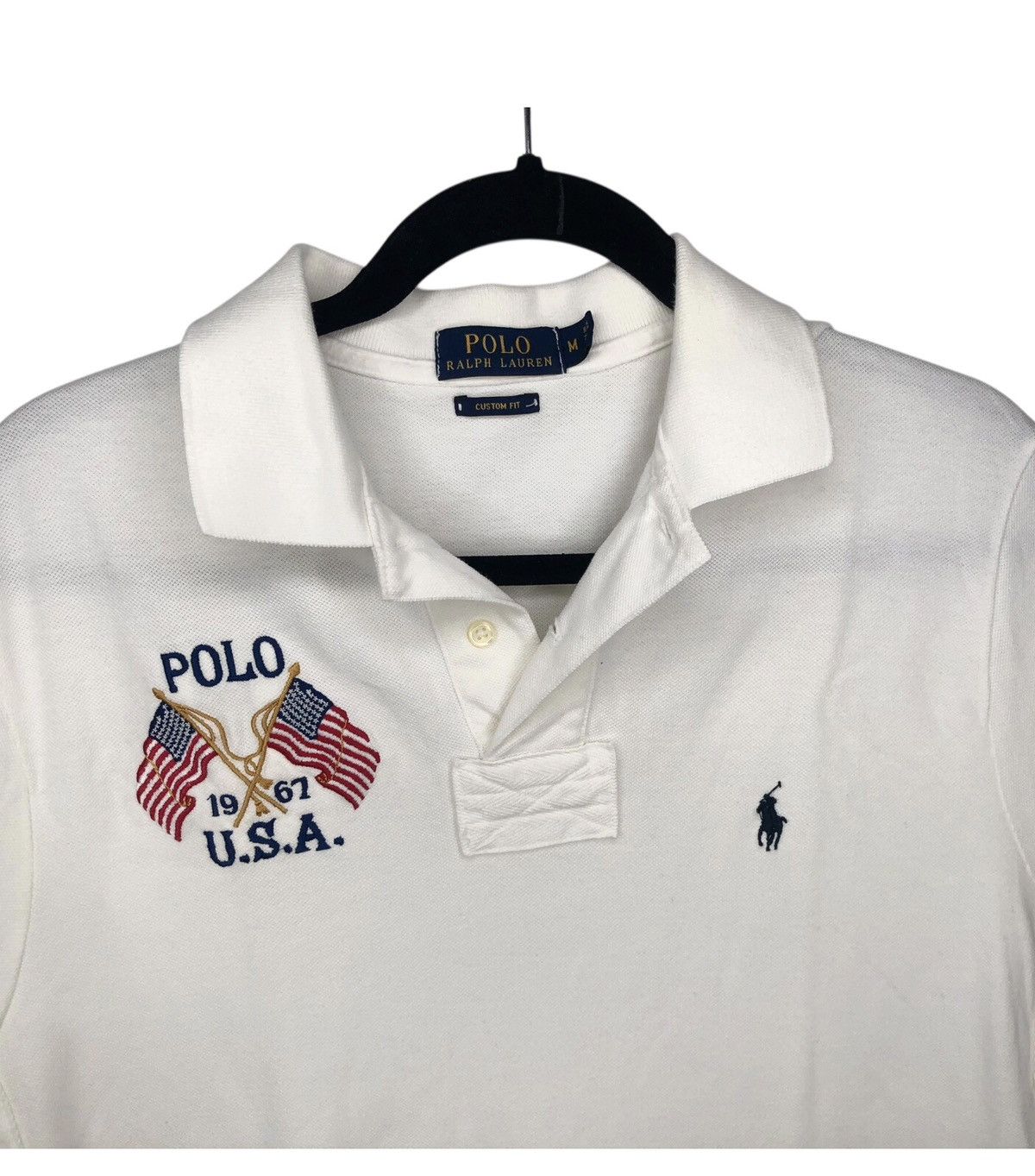 Polo Ralph Lauren Polo Ralph Lauren Embroidered 1967 USA Flags Polo Shirt RARE Size US M / EU 48-50 / 2 - 6 Thumbnail