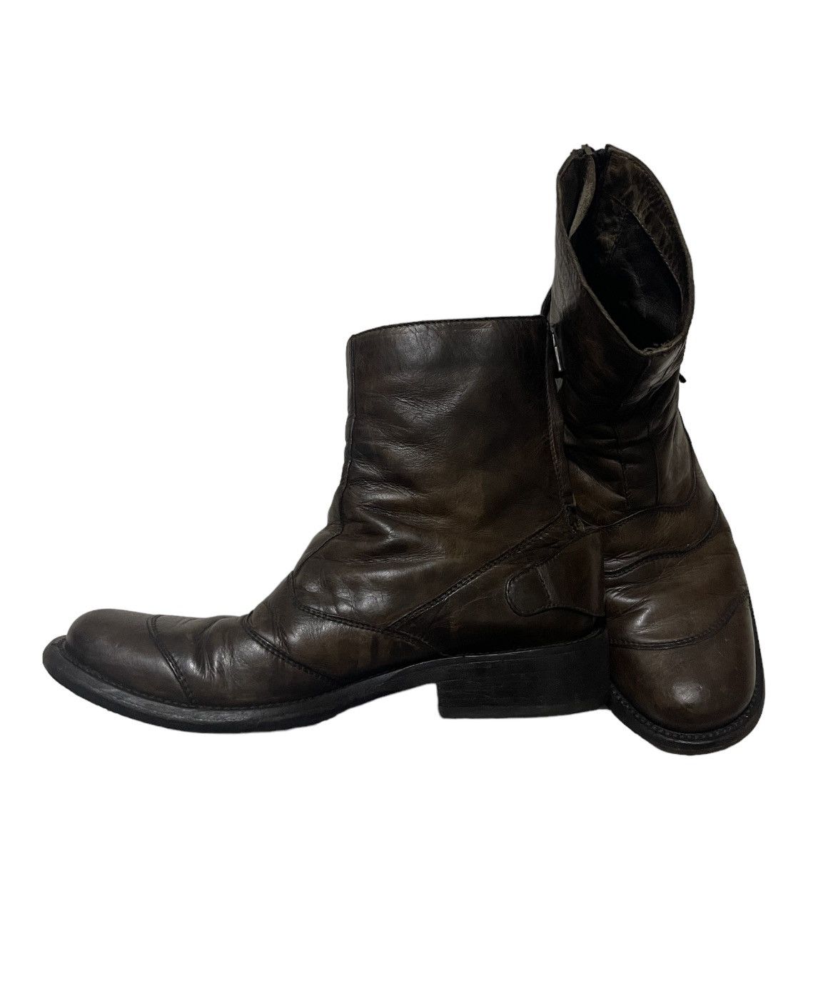 Belstaff × Leather Belstaff Motorcycle Boots 9us 8uk Made in Italy Biker Size US 9 / EU 42 - 3 Thumbnail