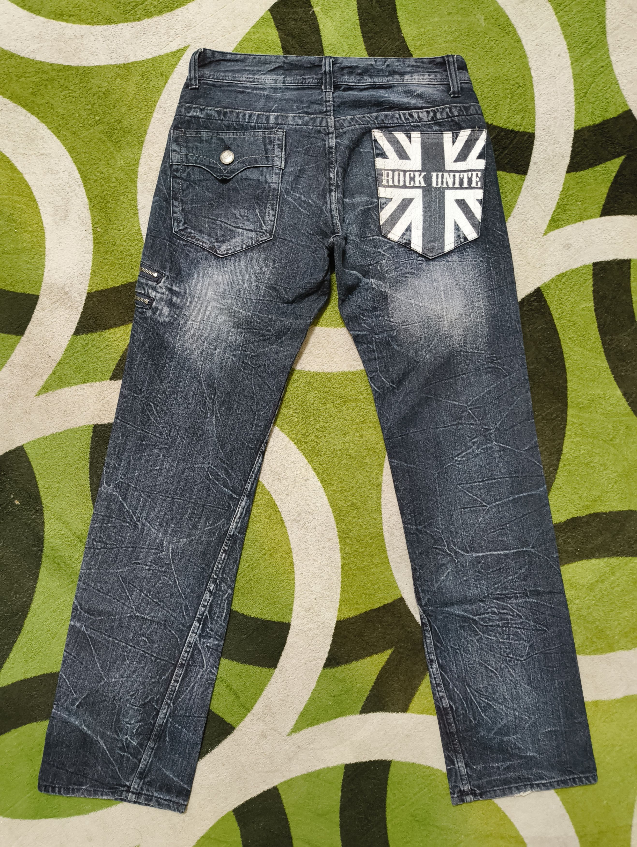 Japanese Brand DOMINATE ROCK UNITE JEANS REGULAR FIT FOR ROCKERS Size US 32 / EU 48 - 11 Thumbnail