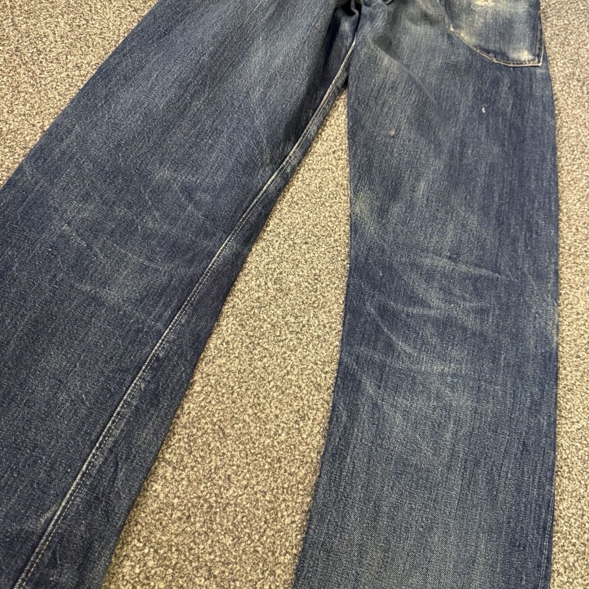 Sugar Cane Vintage 90s Archival Selvedge Sugarcane Indigo Denim Size US 28 / EU 44 - 9 Thumbnail