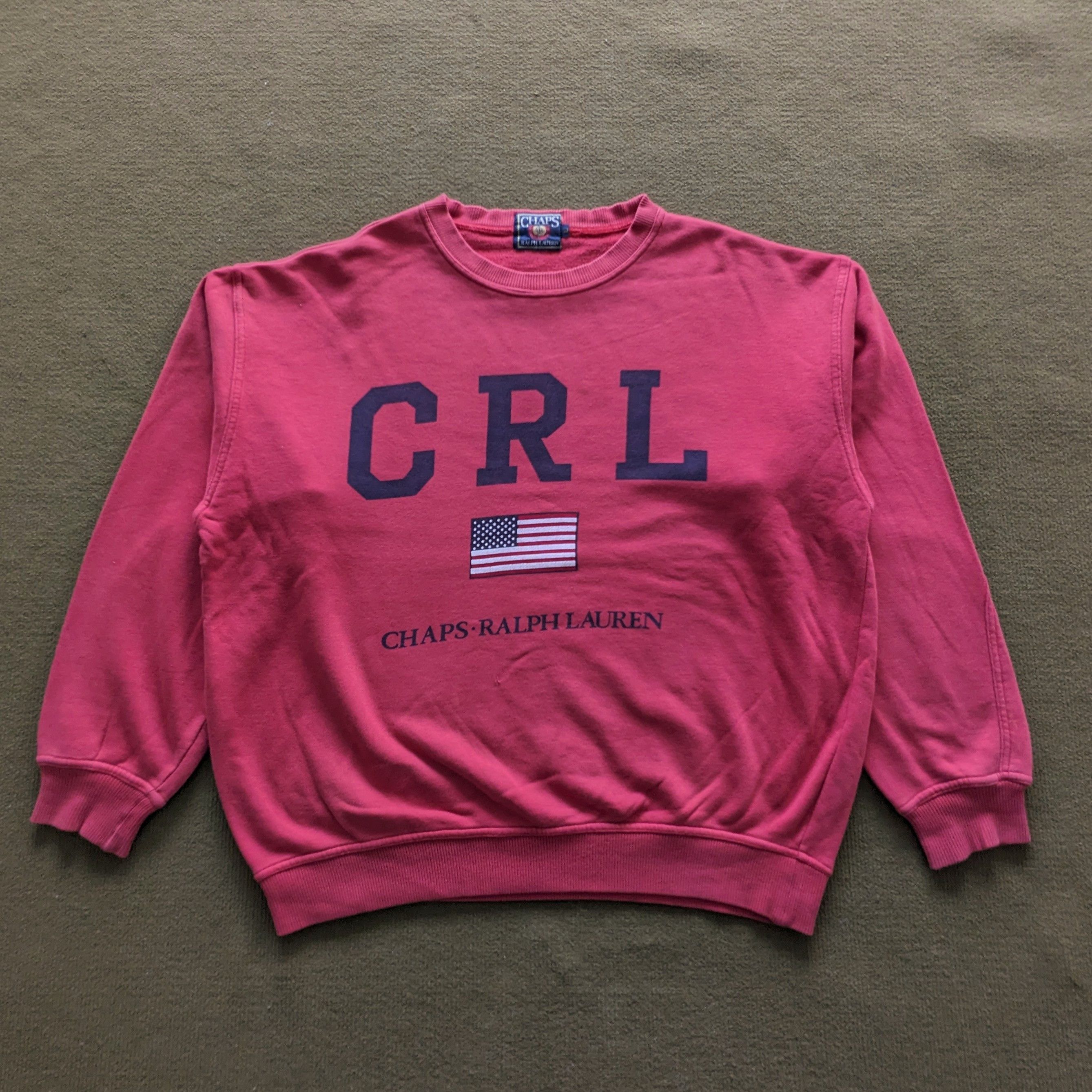 Ralph Lauren Vintage CRL CHAPS RALPH LAUREN Sweatshirt Size US XXL / EU 58 / 5 - 1 Thumbnail