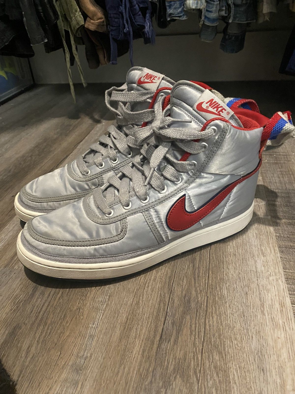 Nike Vandal High Supreme OG / Metallic Silver Sz 10