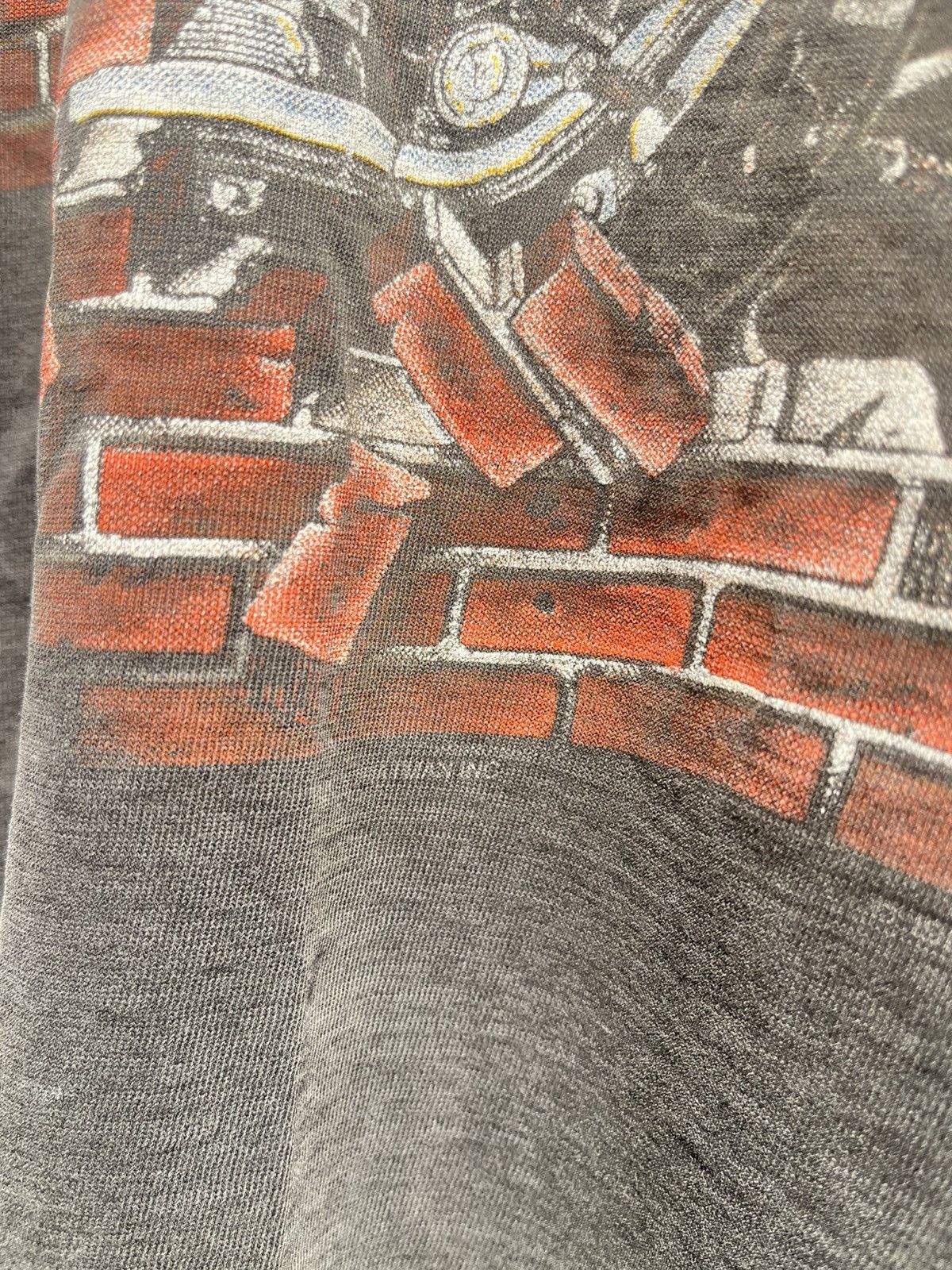 Vintage Thrashed faded H-D TEE 90s Distressed Band Tee Size US L / EU 52-54 / 3 - 2 Thumbnail
