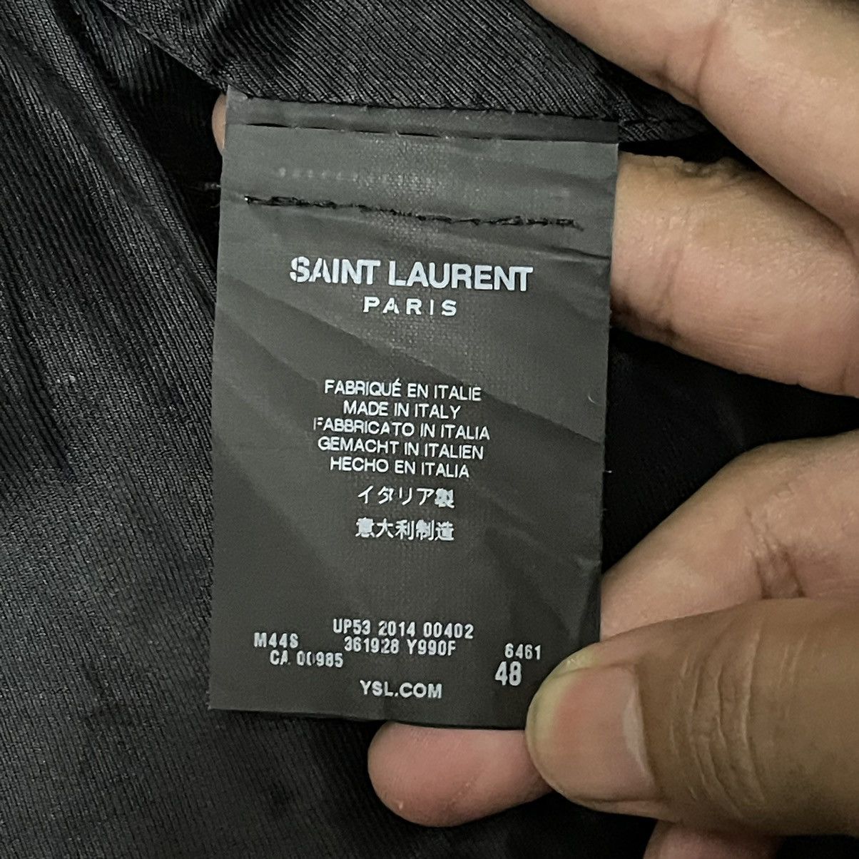 Saint Laurent Paris Runway FW14 SLP Hedi Slimane Western Coat Checked Suede Size US M / EU 48-50 / 2 - 14 Thumbnail