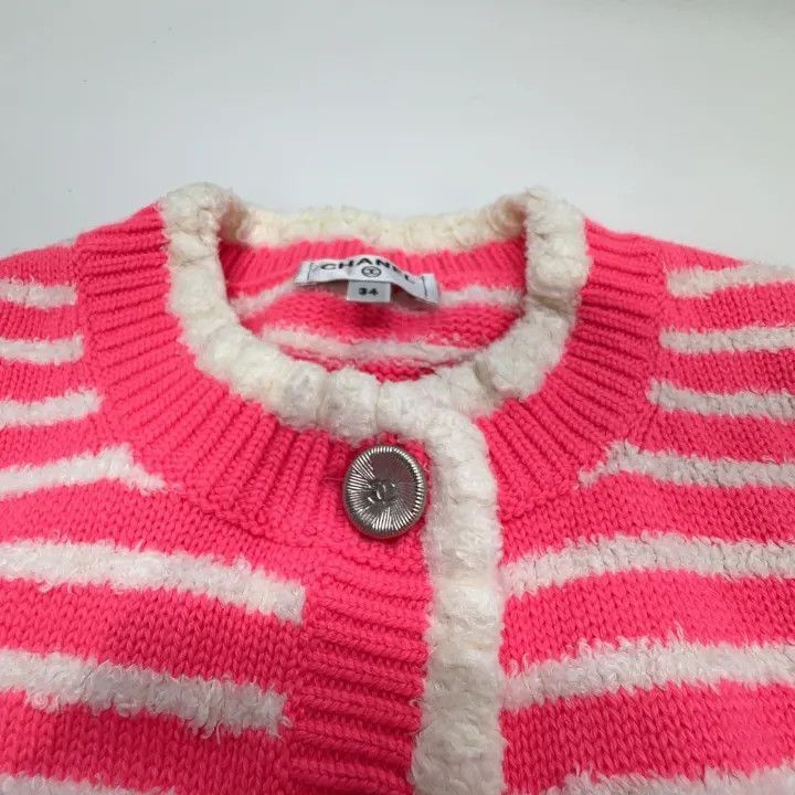 Chanel Chanel Casual Stylish Striped Knit Cardigan Size XS / US 0-2 / IT 36-38 - 6 Thumbnail