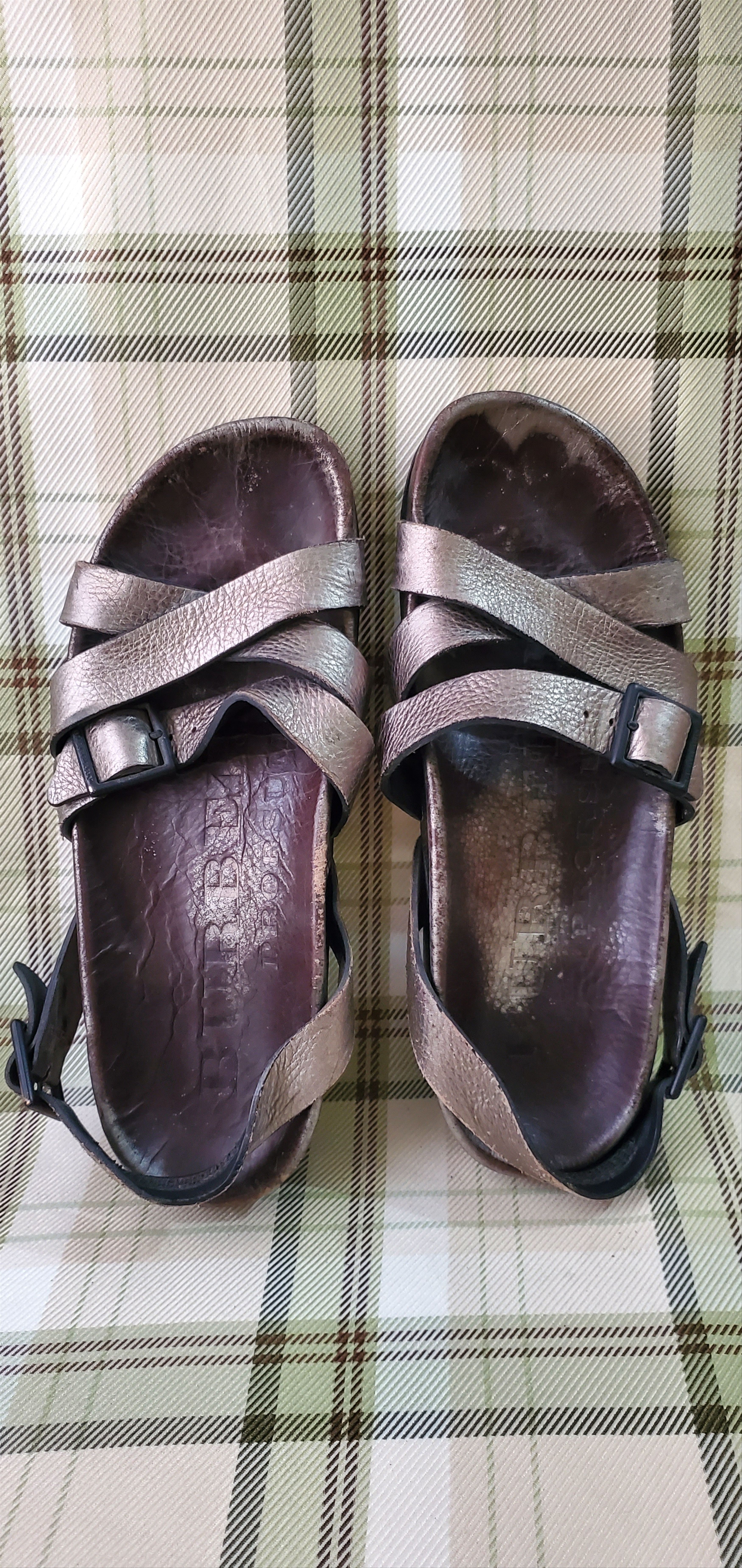 Burberry Prorsum Burberry Prorsum Silver Sandals Size US 10 / IT 40 - 1 Thumbnail