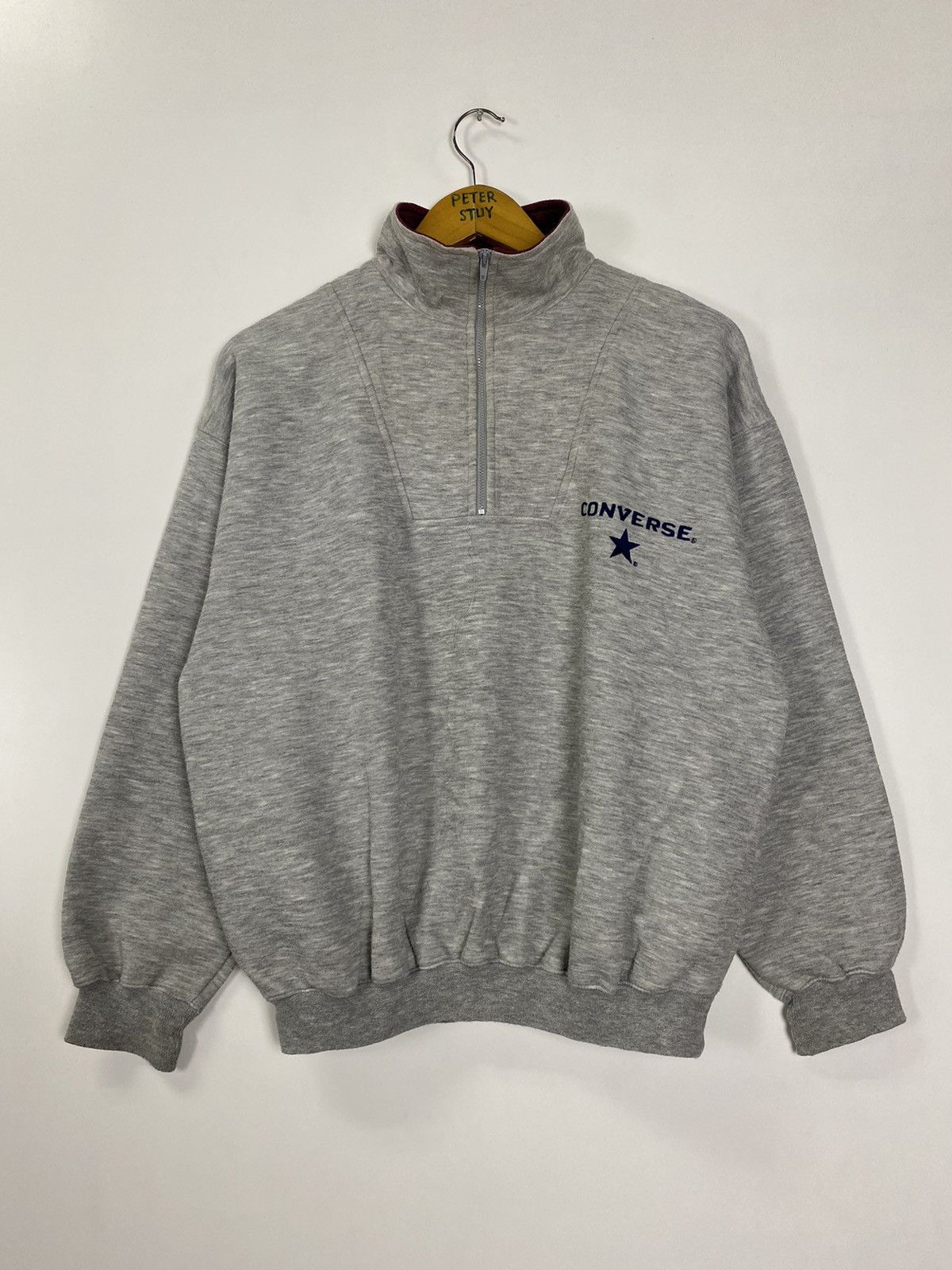 Converse × Vintage Vintage 90s Converse Sweater Size US M / EU 48-50 / 2 - 2 Thumbnail