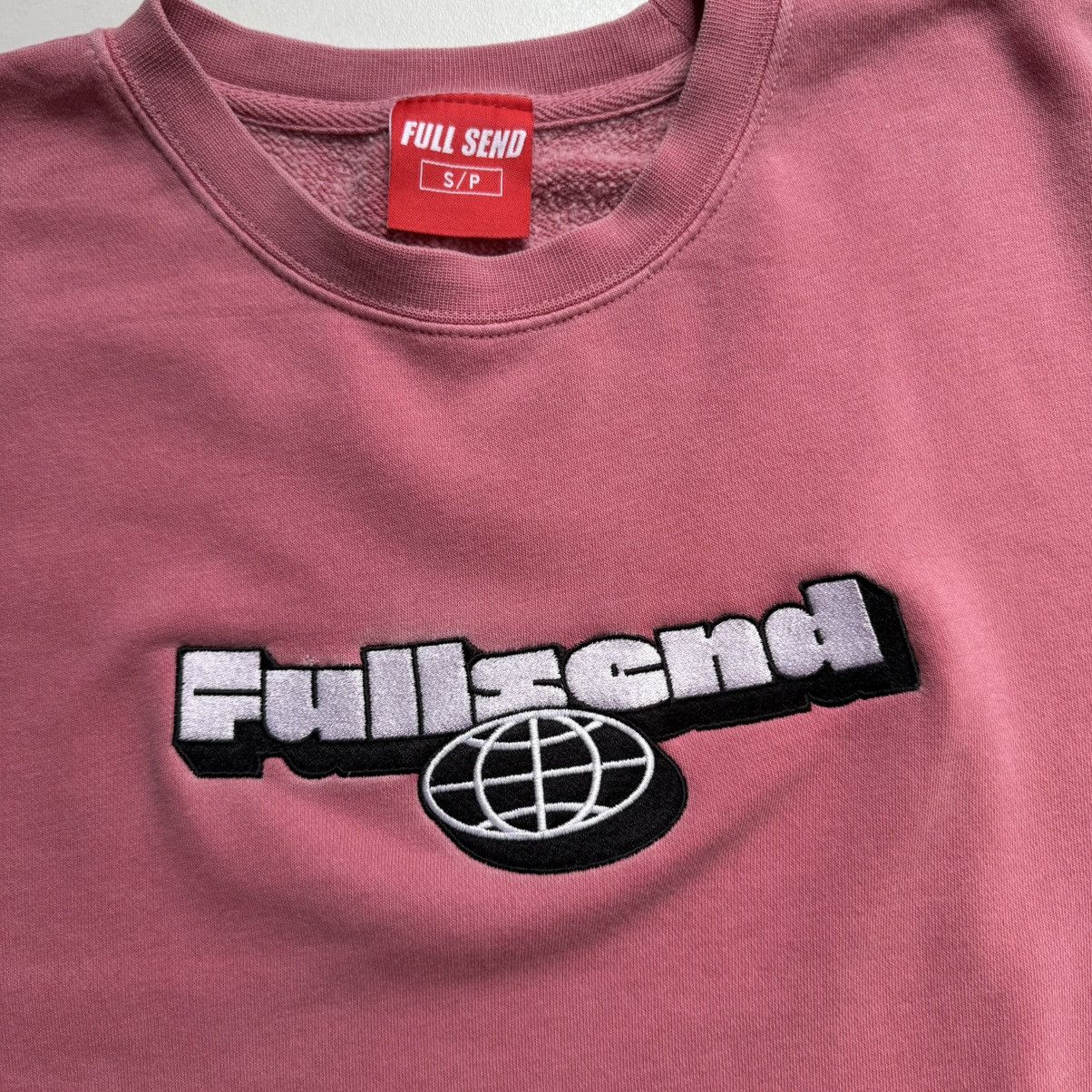 Full Send Full Send By Nelk Boys Globe Crewneck Pink Size US S / EU 44-46 / 1 - 4 Thumbnail