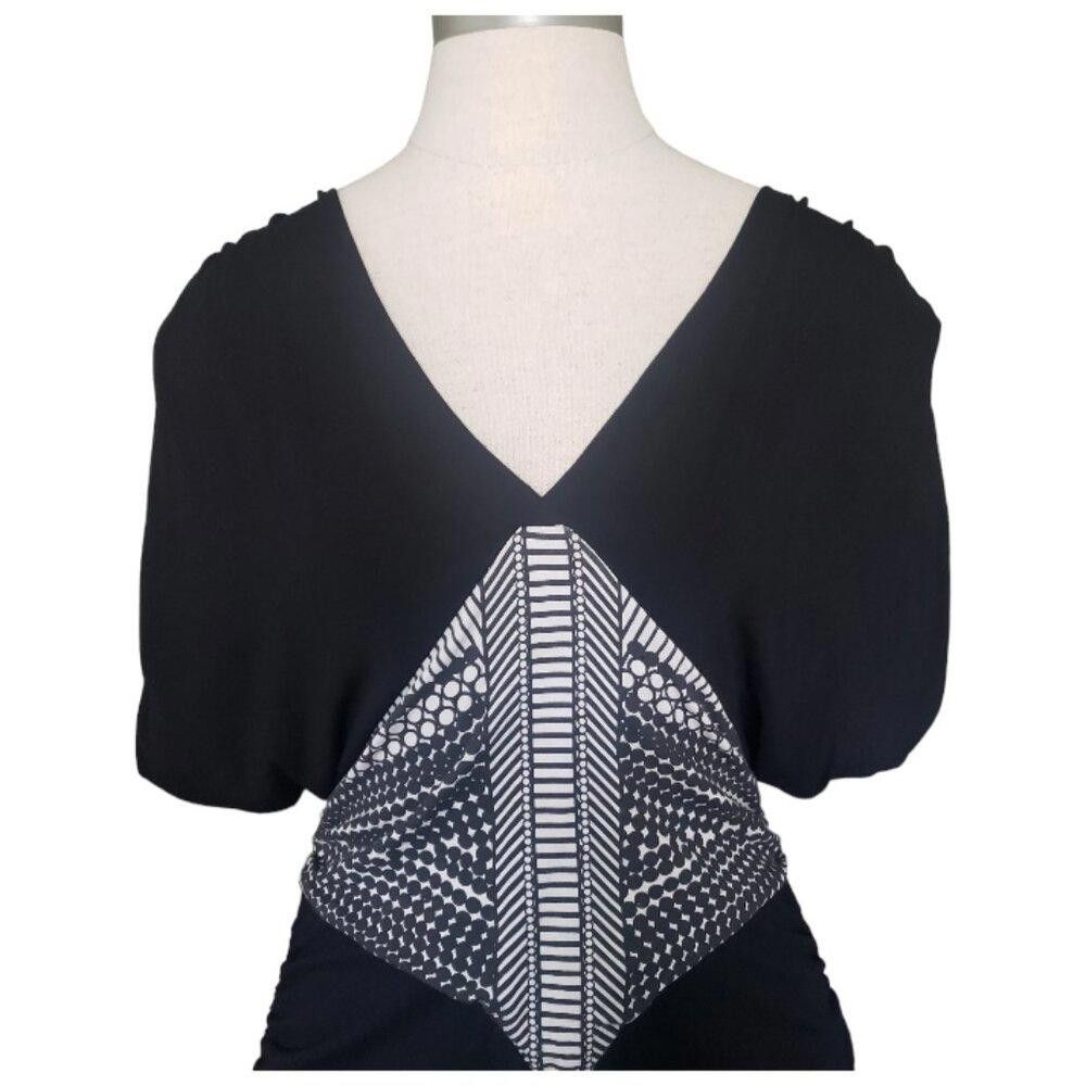 Nicole Miller CT786 Nicole Miller Black and White Sleeveless Sexy Dress S Size S / US 4 / IT 40 - 2 Thumbnail