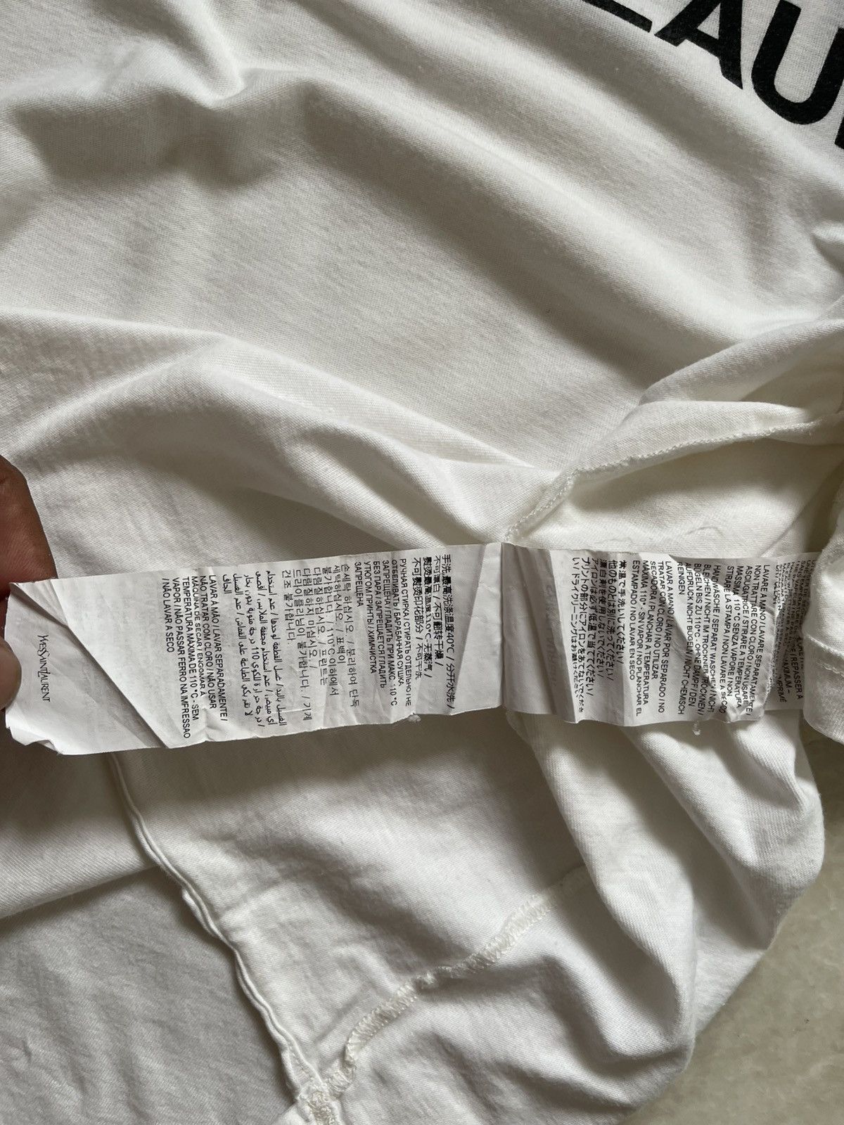 Saint Laurent Paris 2021 Saint Laurent Paris Reverse Tee Size US S / EU 44-46 / 1 - 13 Thumbnail