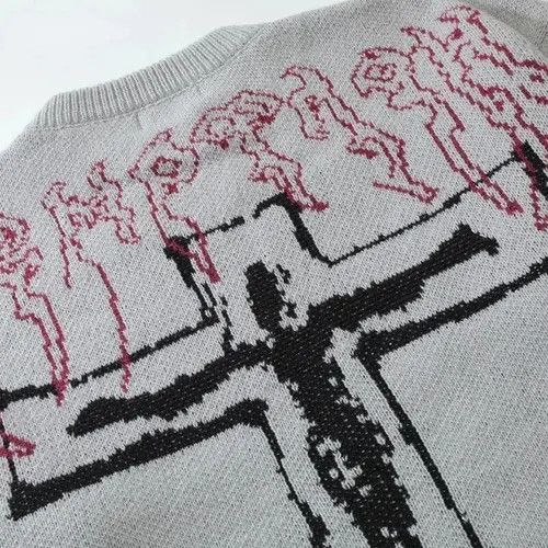 Designer × Japanese Brand Y2K Vintage Sweaters Streetwear Size US XL / EU 56 / 4 - 2 Thumbnail