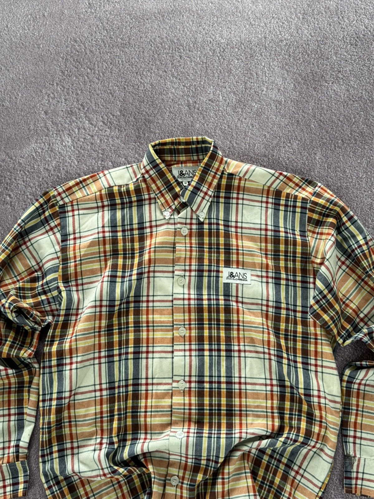Dolce & Gabbana Dolce & Gabbana Jeans Check Design 00s Button Up Shirt Size US M / EU 48-50 / 2 - 2 Thumbnail