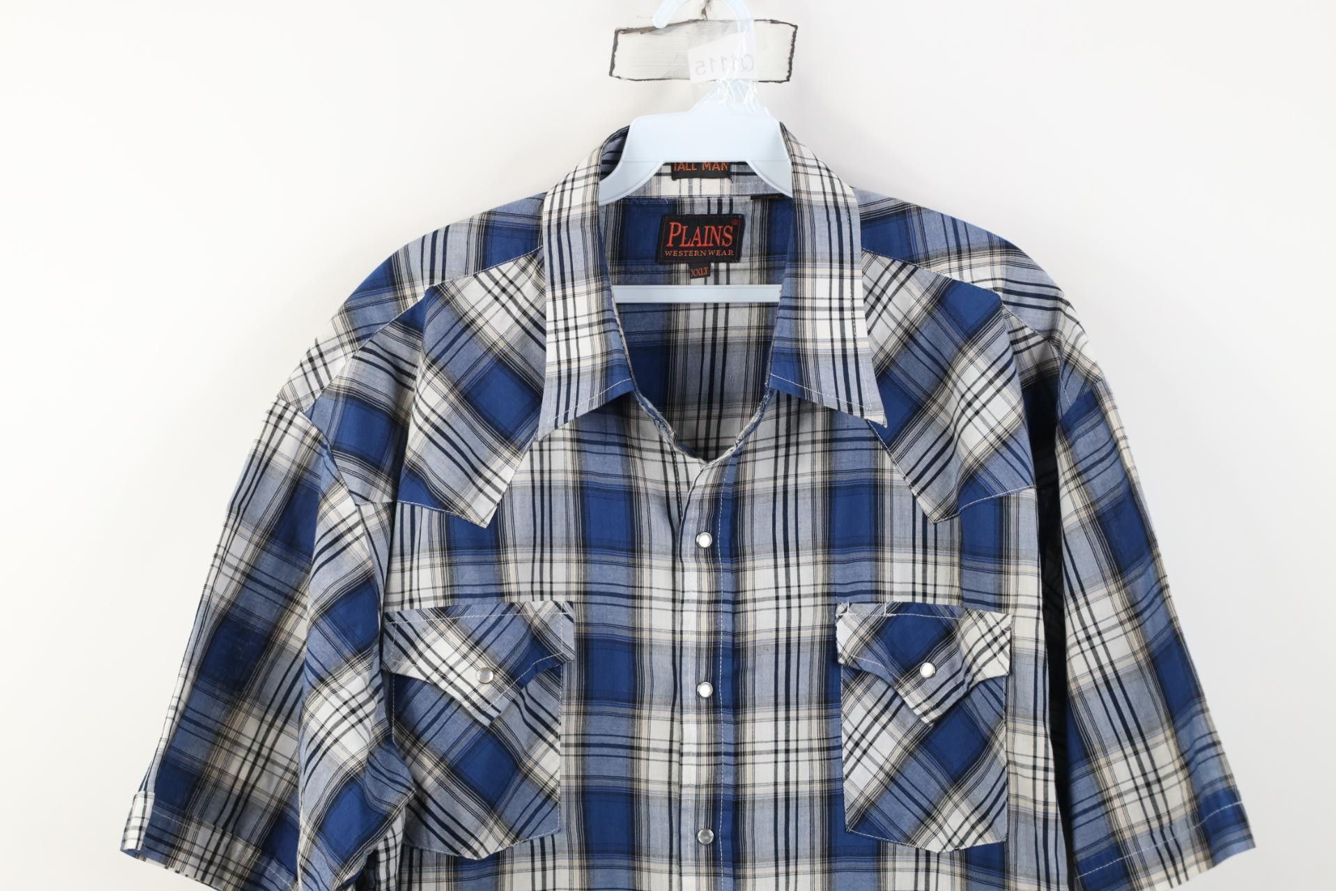Vintage Vintage 90s Streetwear Cowboy Rodeo Snap Button Shirt Plaid Size US XXL / EU 58 / 5 - 2 Thumbnail