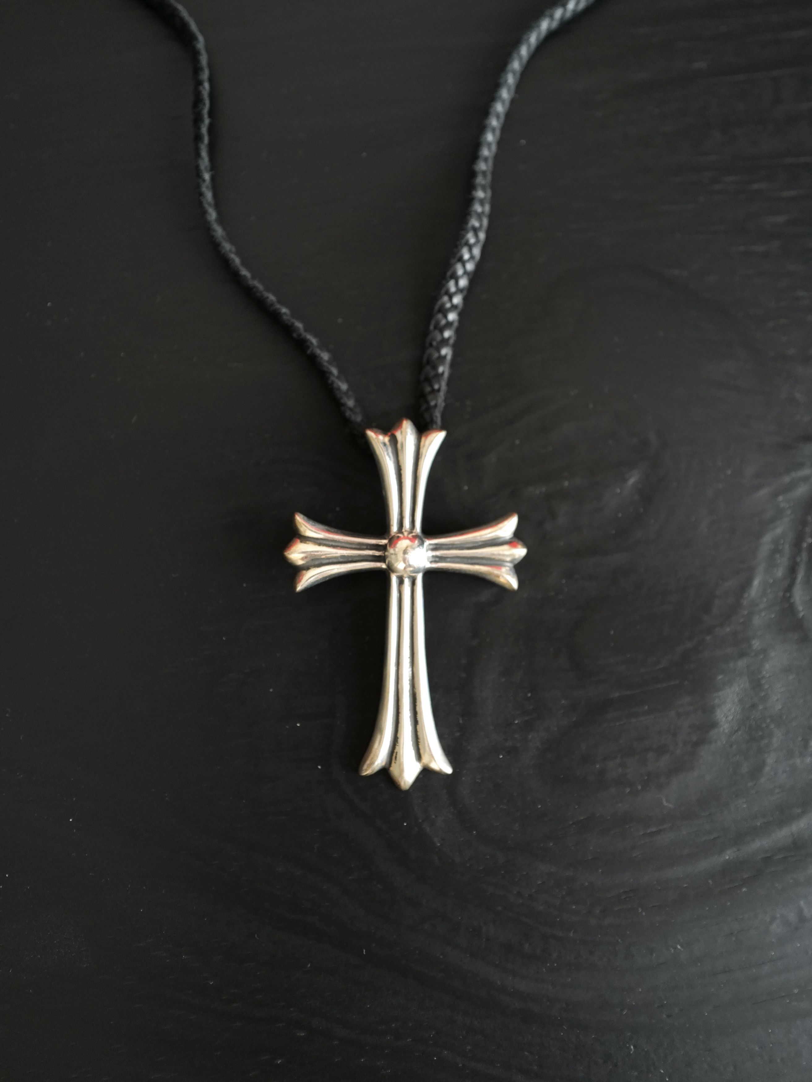 Chrome Hearts Chrome Hearts CH Cross LRG Large Pendant Top Leather Size ONE SIZE - 1 Thumbnail