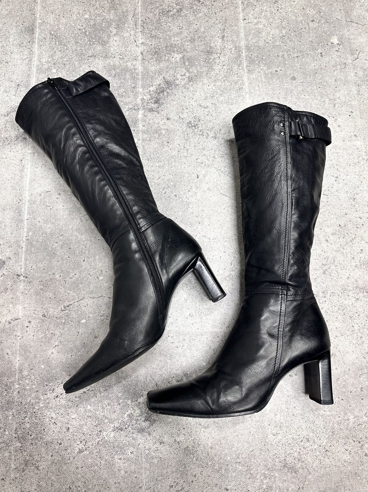 A.S.98 Vintage Leather Hight Heels Leather AS 98 Guidi Style Rare Size US 9 / EU 42 - 17 Thumbnail