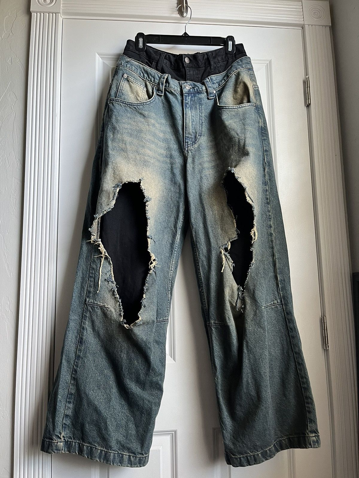 Balenciaga NEW | FW22 360* SHOW HEAVY WAXED BAGGY DENIM GVASALIA | Grailed