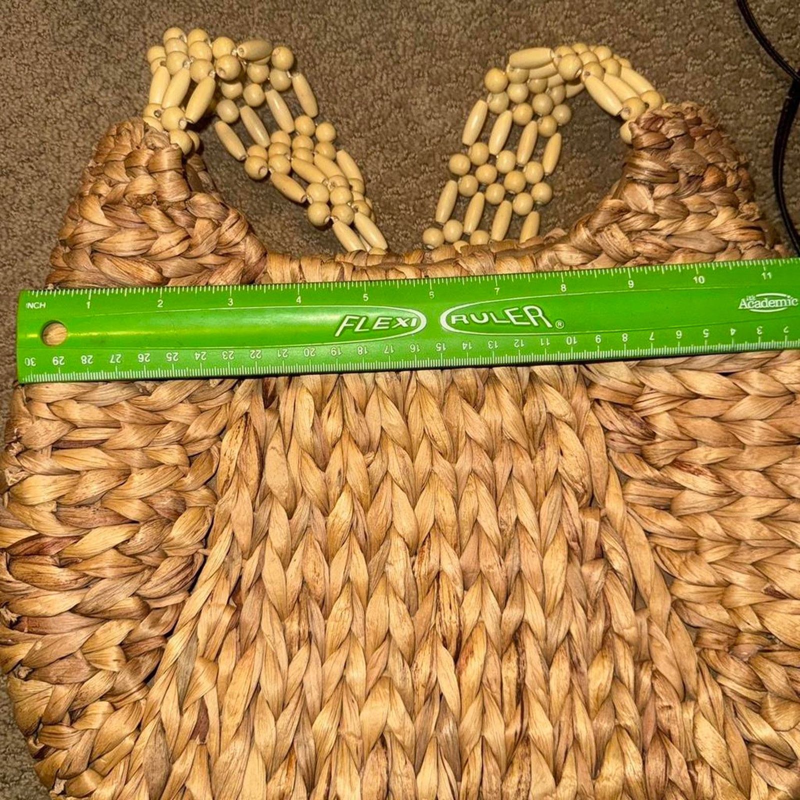 Other Woven straw basket beaded shoulder bag Size ONE SIZE - 6 Thumbnail