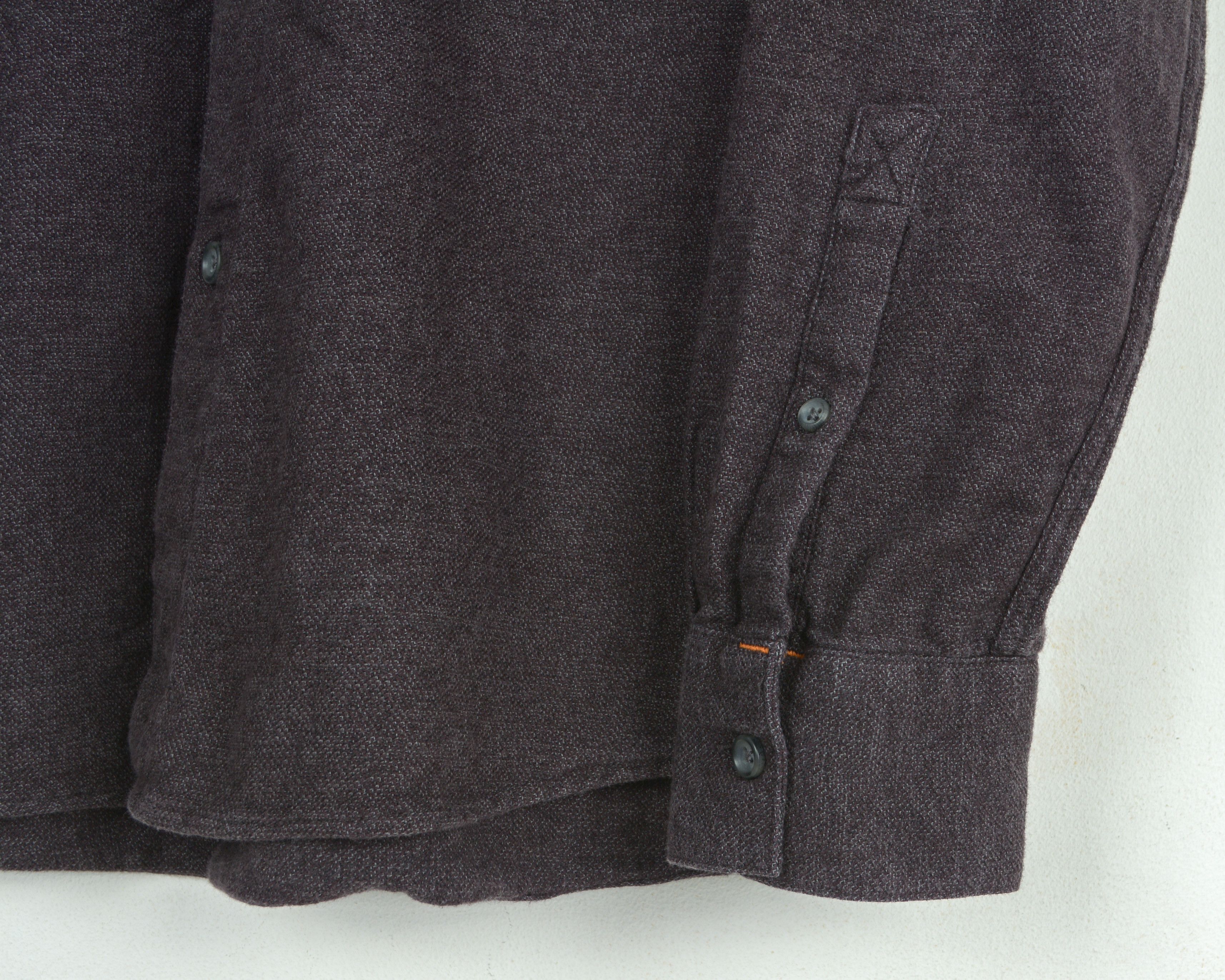 Nudie Jeans Cotton Over Shirt Button Grey Long Sleeve Burgundy Casual Size US S / EU 44-46 / 1 - 3 Thumbnail