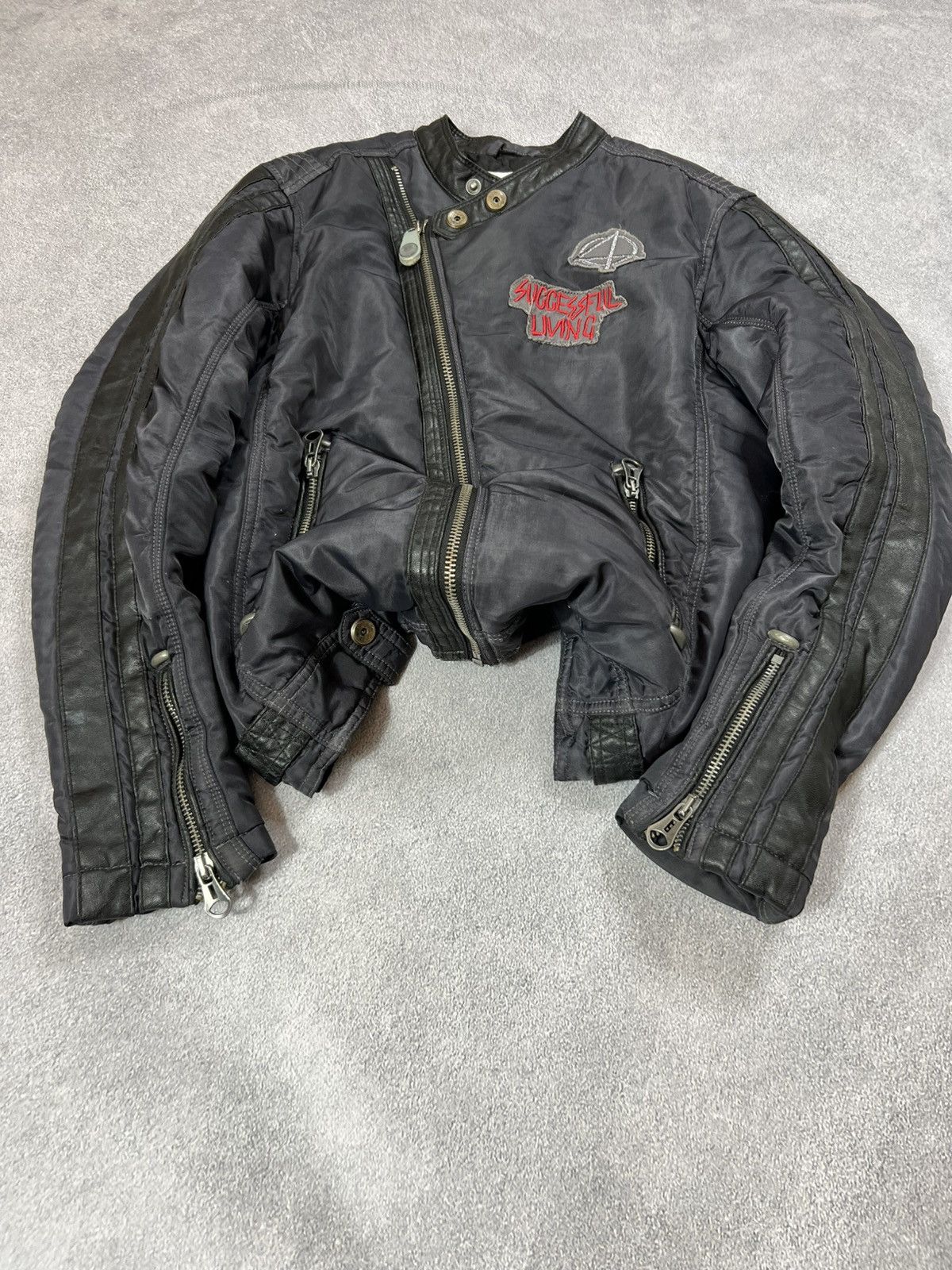 Diesel VTG Yohji Yamamoto Style Cropped Kanye Boxy Jacket Size US S / EU 44-46 / 1 - 4 Thumbnail