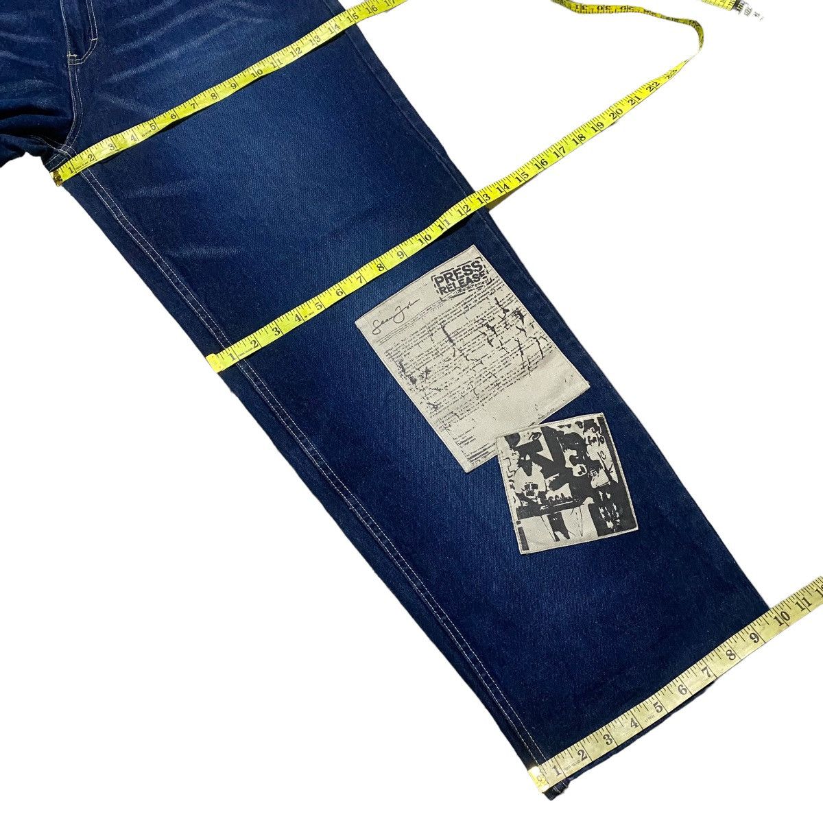 Sean John Vintage Y2K Sean John Denim Baggy Jeans Patchwork Size US 32 / EU 48 - 22 Thumbnail