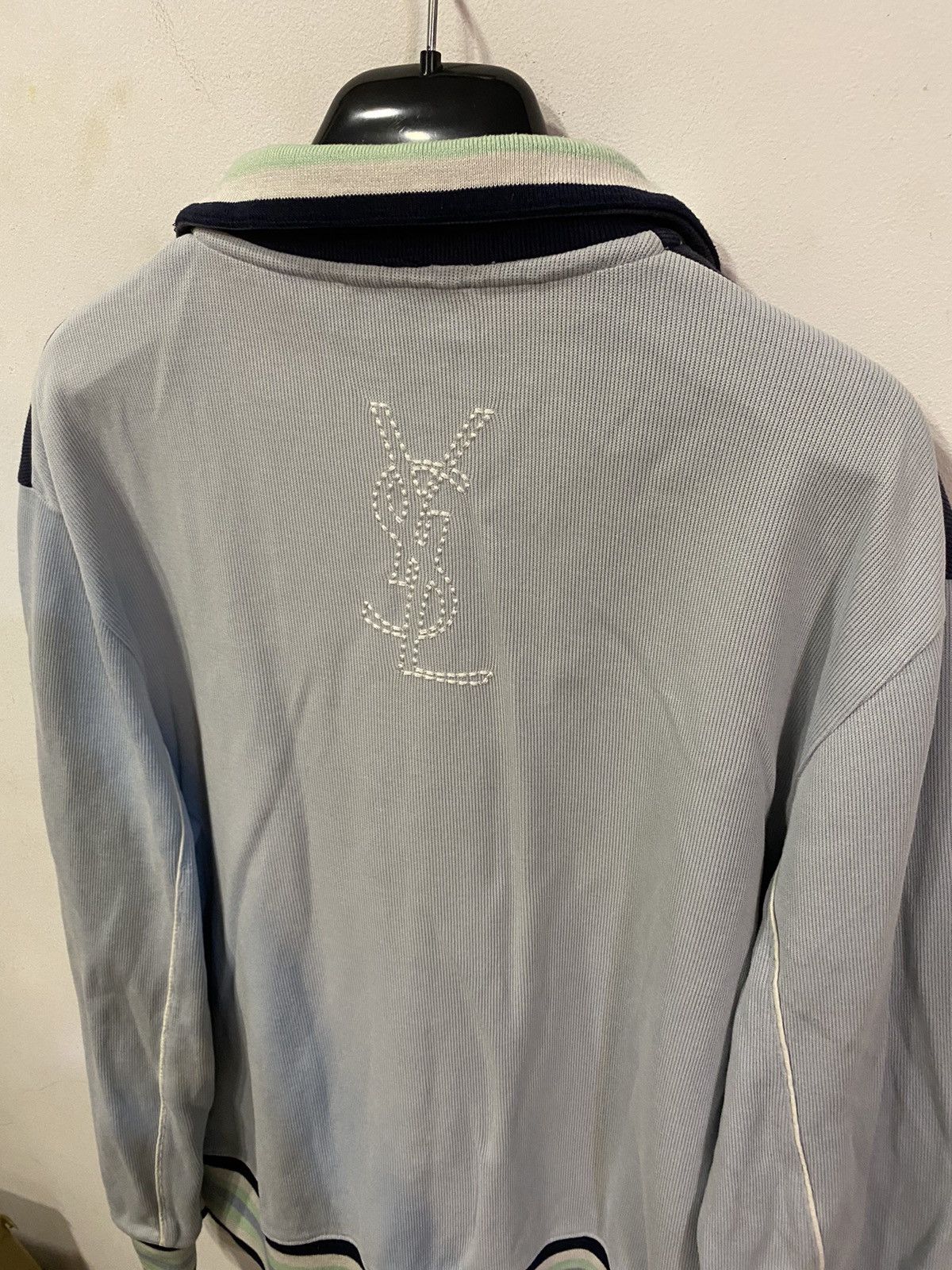 Blue YSL Sweatshirt Zip YSL Jacket YSL Sweater
