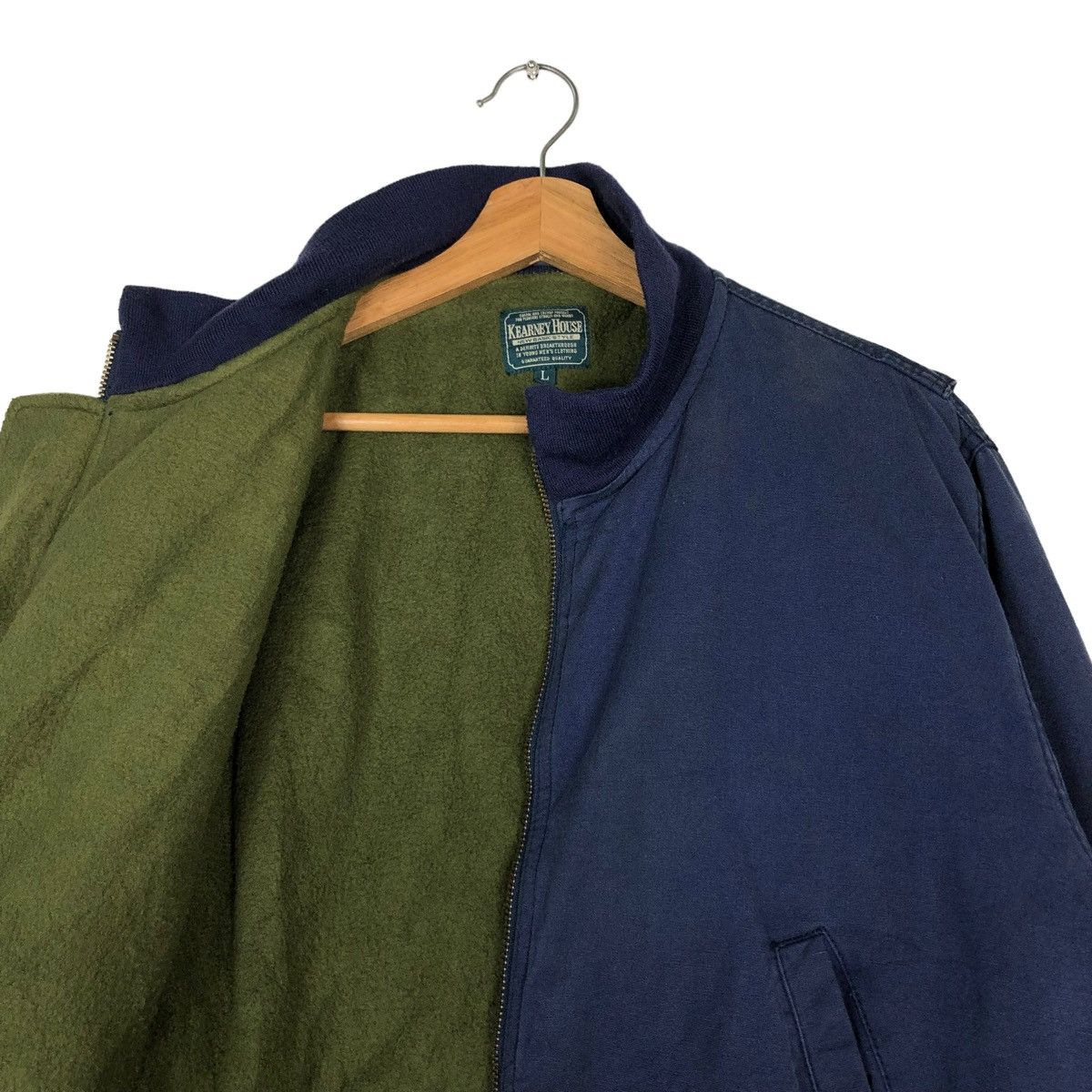 Japanese Brand 🔥VINTAGE BOMBER JACKET KEARNEY HOUSE ISSEY MIYAKE BLANKET Size US L / EU 52-54 / 3 - 12 Thumbnail