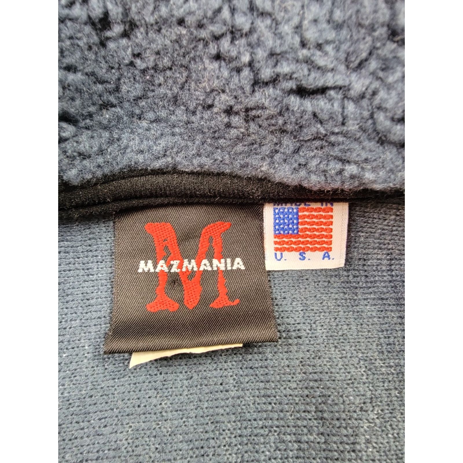 Vintage Mazmania Fleece Jacket Women's Medium Blue Full Zip Winter Outdoor Holiday Size M / US 6-8 / IT 42-44 - 2 Thumbnail