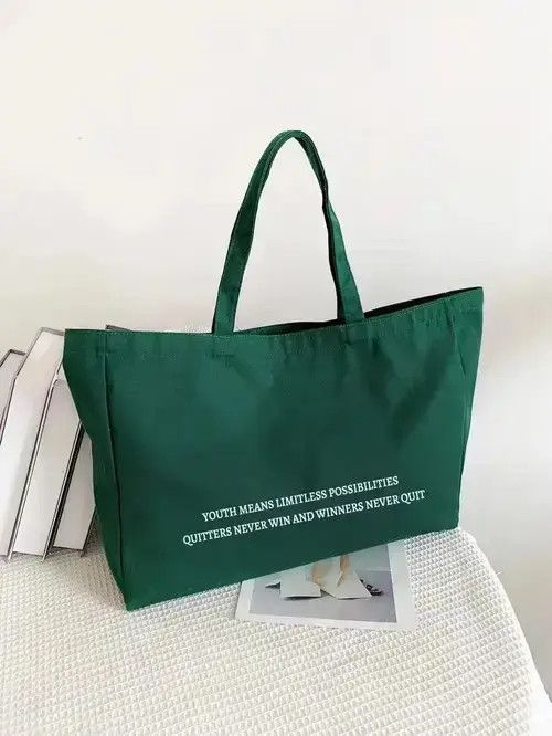 Japanese Brand TOTE BAG VINTAGE JAPANANESE BRAND GREEN Size ONE SIZE - 4 Thumbnail