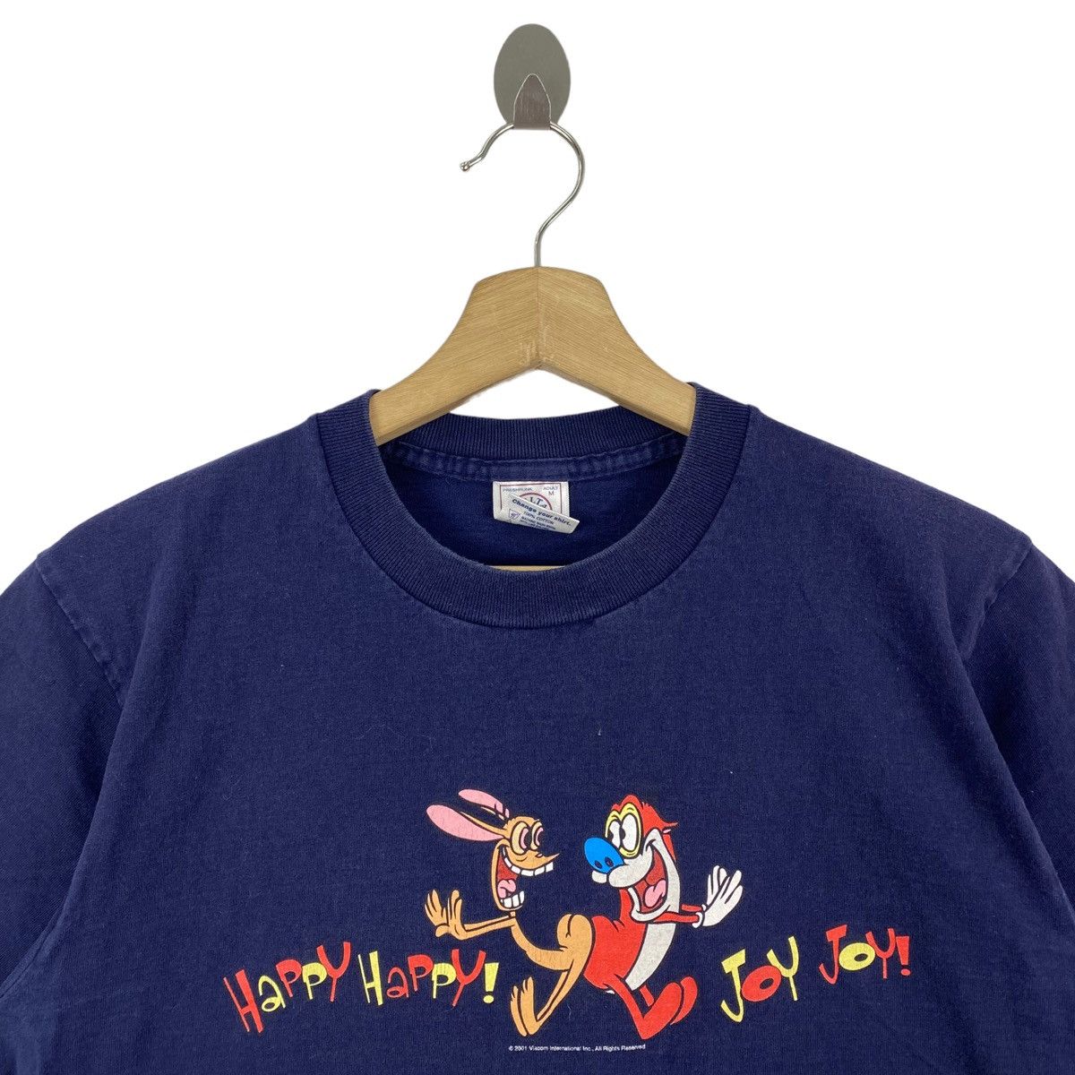 Vintage Vintage 2001 The REN & STIMPY SHOW American Cartoon Print Size US M / EU 48-50 / 2 - 2 Thumbnail