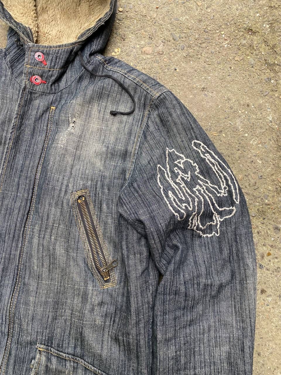 Japanese Brand × Vintage Diesel like if six was nine style mohair distressed jacket Size US XL / EU 56 / 4 - 7 Thumbnail
