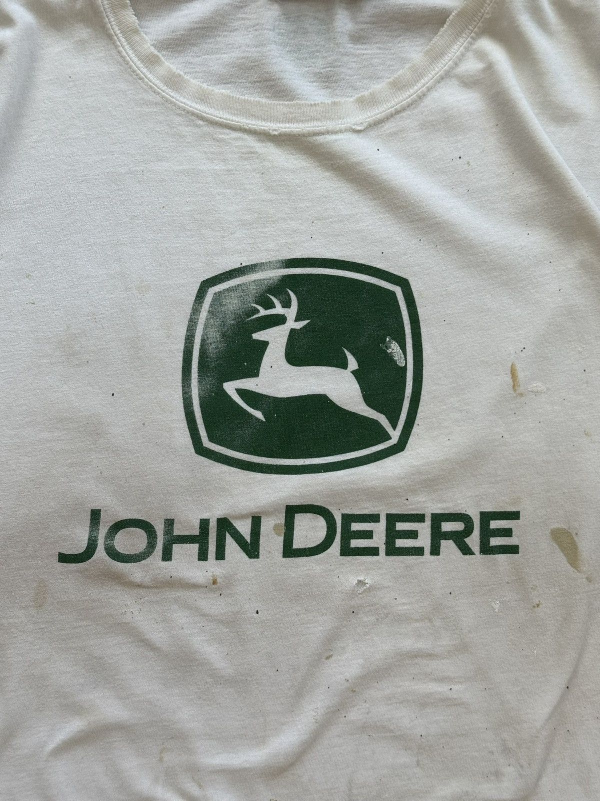 John Deere Thrashed John Deere Logo Shirt Size US XL / EU 56 / 4 - 2 Thumbnail