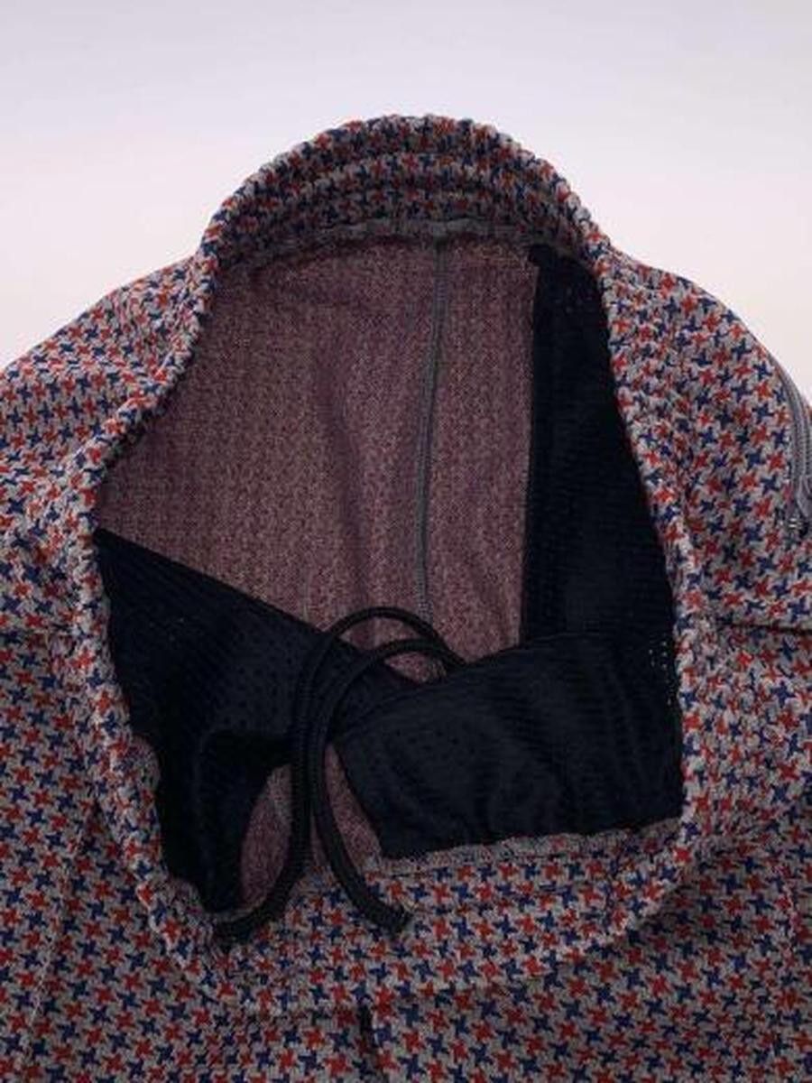 Needles Needles Polyester Pants Grey Houndstooth Size US 30 / EU 46 - 3 Thumbnail