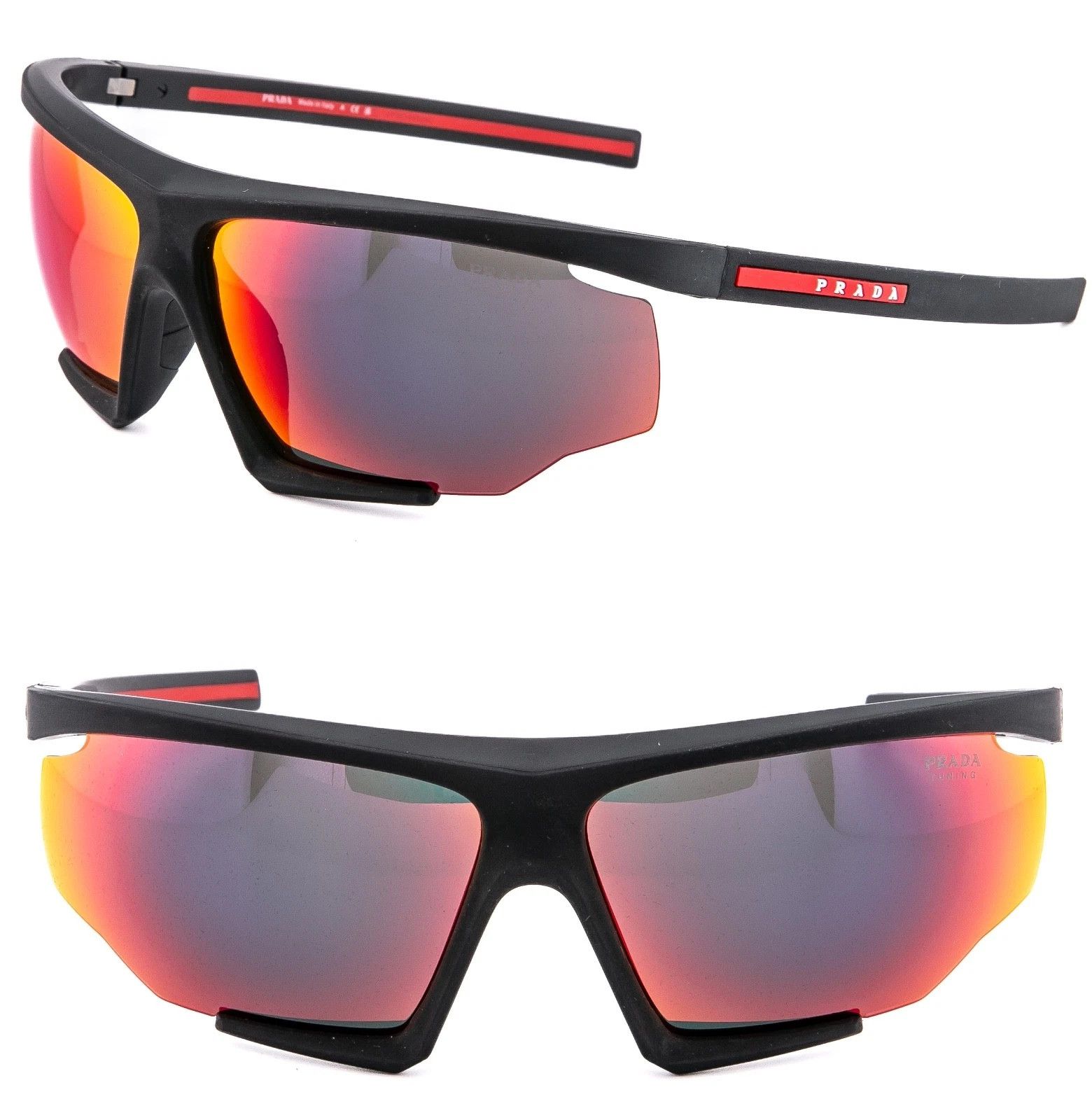 Prada PRADA PS07YS LINEA ROSSA ACTIVE 07Y Black Red TUNING Mirror Size ONE SIZE - 1 Thumbnail