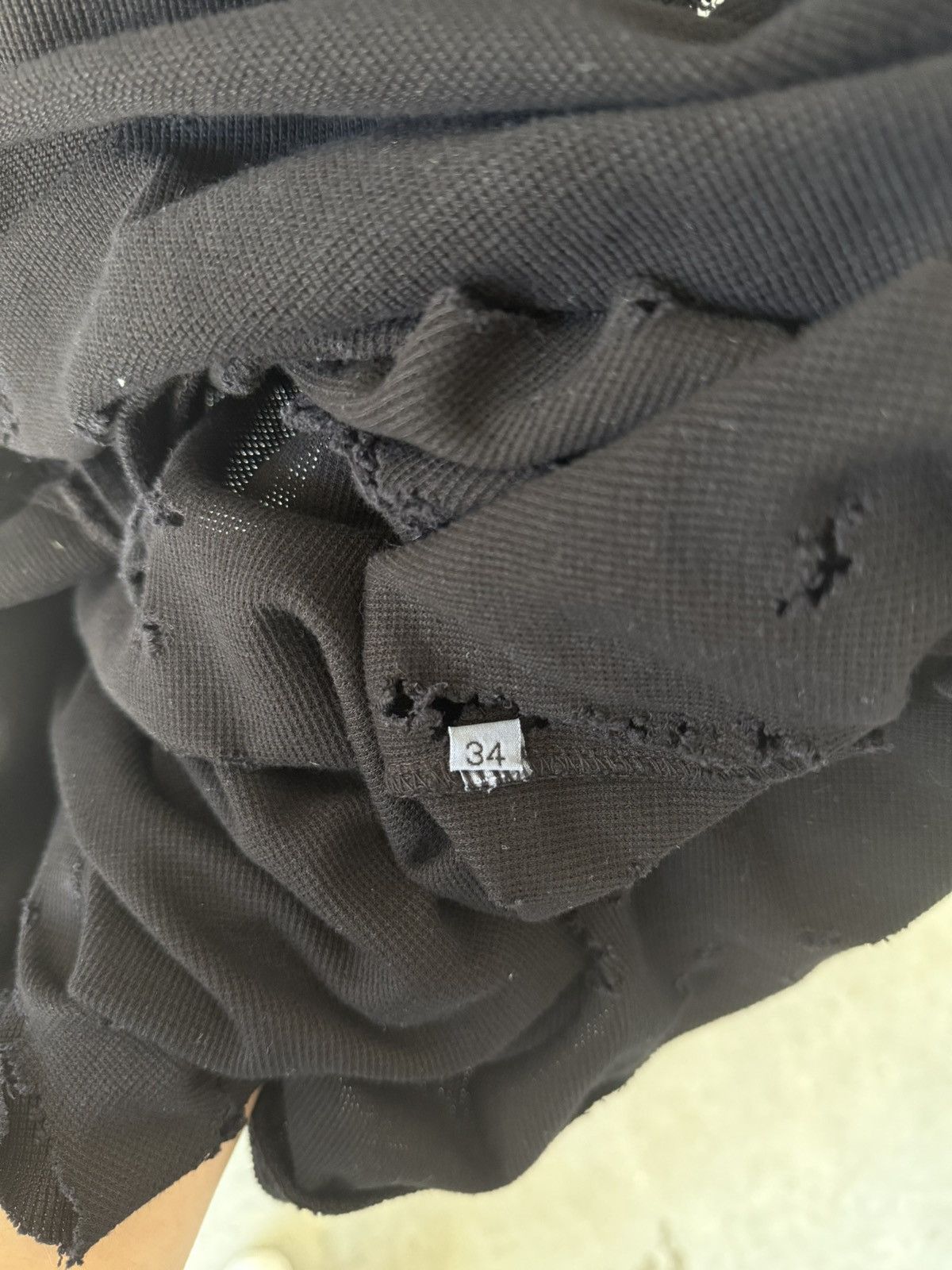 Balmain Balmain SS10 Bullet / Distressed Thermal Shirt Decarnin Size US M / EU 48-50 / 2 - 5 Thumbnail
