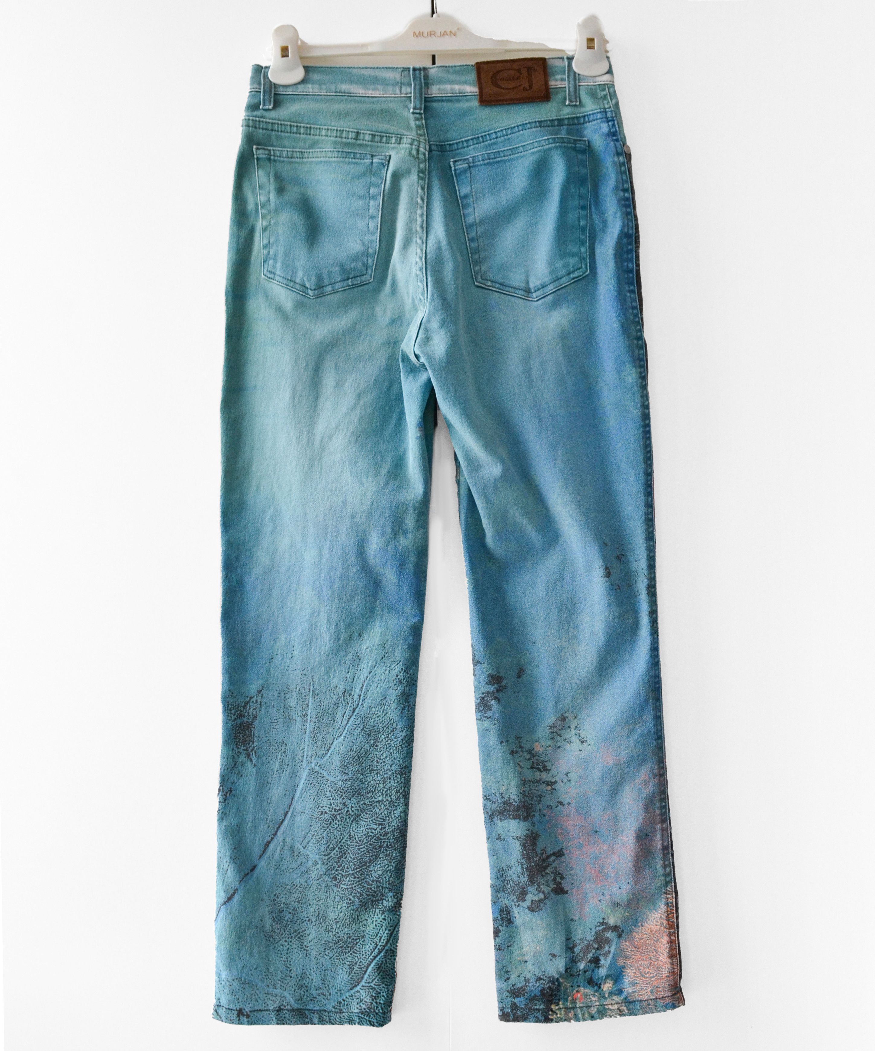 Roberto Cavalli Roberto Cavalli Jeans Pants Coral Print Vintage Denim 90s Size 30" / US 8 / IT 44 - 4 Thumbnail