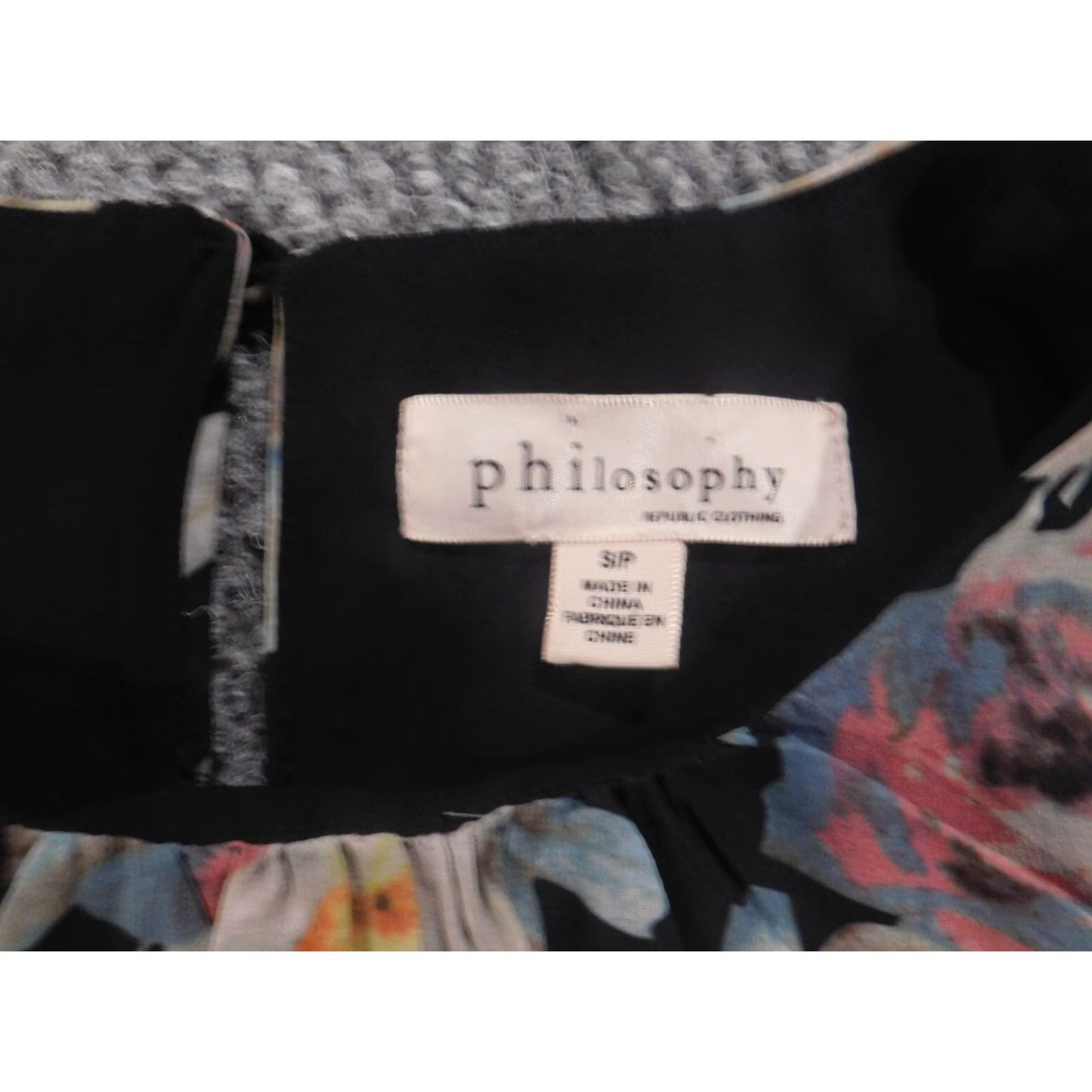 Vintage Philosophy Blouse Womens S Green Floral Crew Neck Sleeveless Pullover Casual Cotton Modal Rayon Stretch Classic Regular Short Sleeve Size S / US 4 / IT 40 - 4 Thumbnail