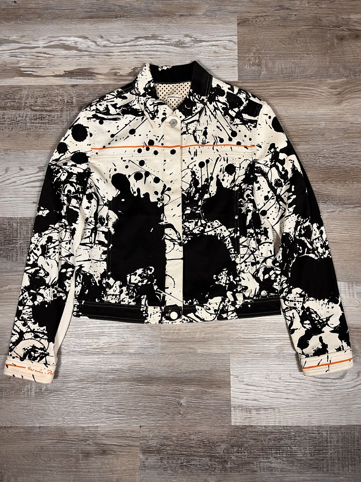 Hermes GRAIL Hermes by Margiela SS03 Chevel Surpise Denim Jacket Size US M / EU 48-50 / 2 - 1 Thumbnail