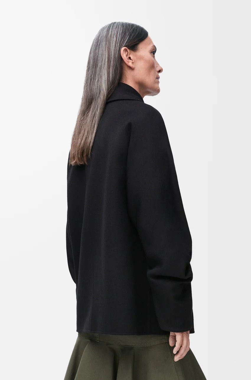 Loewe o1loc1c0525 Peacoat in Black Size XS / US 0-2 / IT 36-38 - 4 Thumbnail