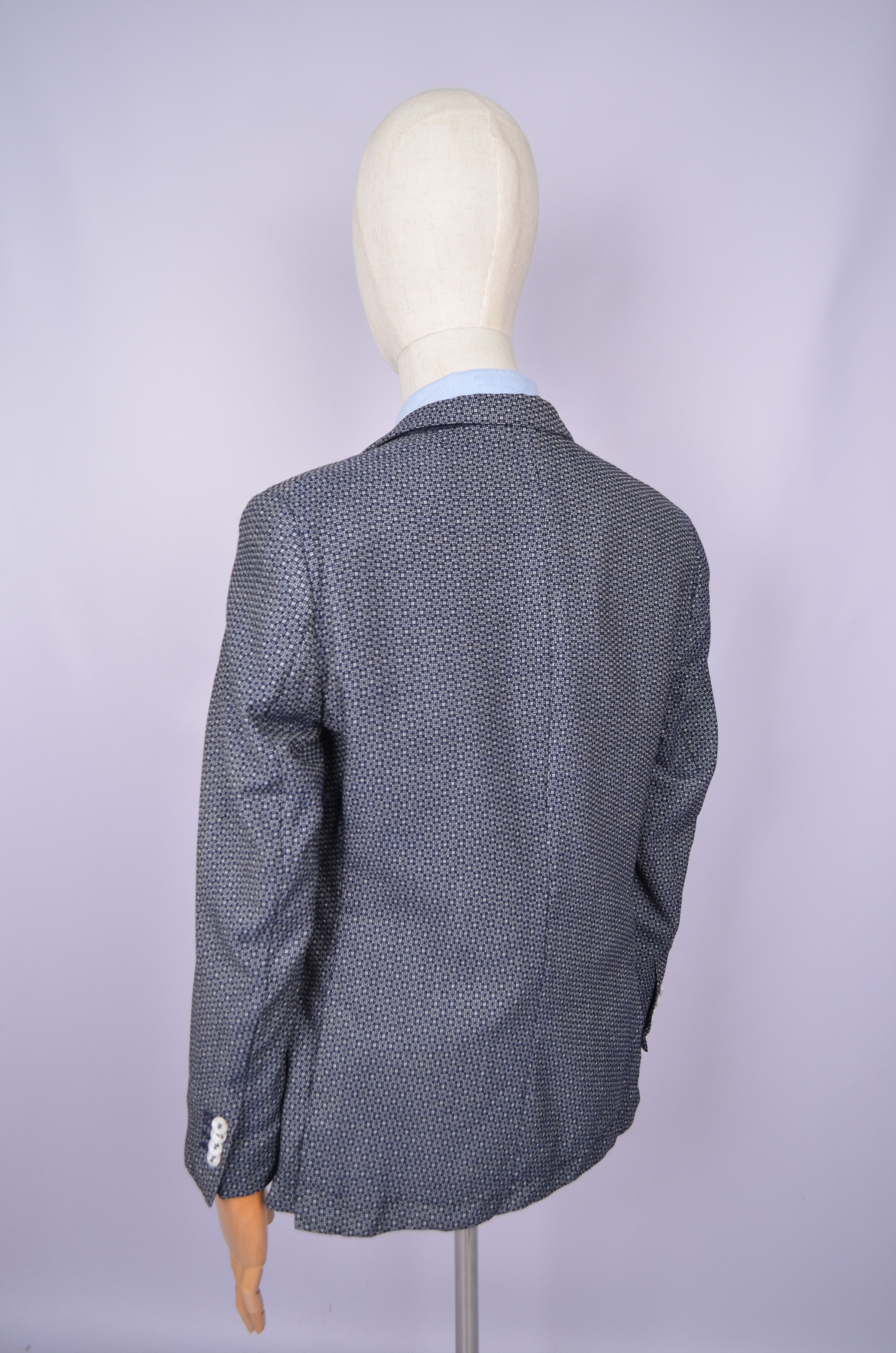 Designer Damat Guabello 100% Wool Knit White Blazer Jacket Size US42 Size 42R - 11 Thumbnail