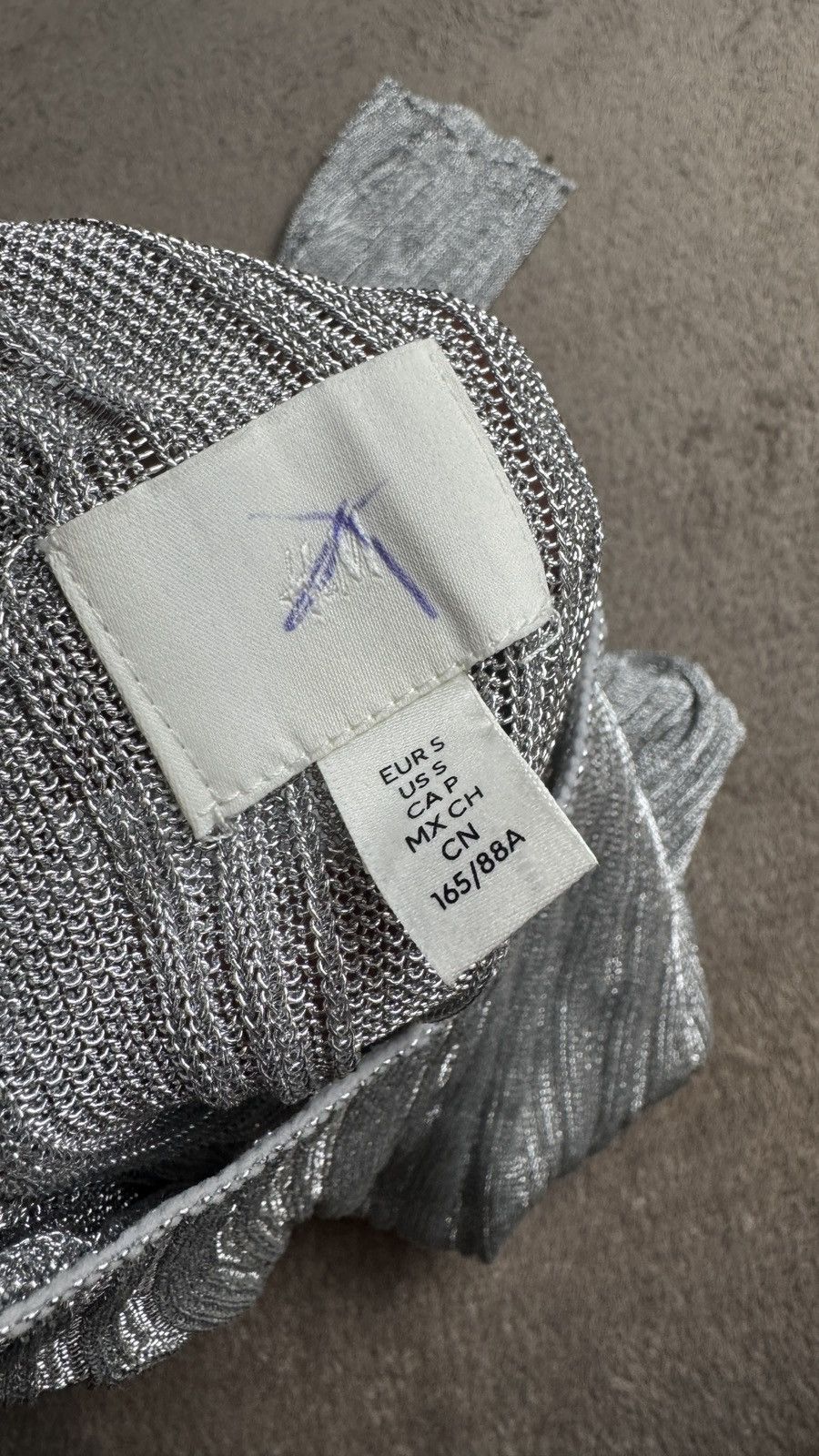If Six Was Nine Maison Margiela cdg Vibe Silver Metallic Mesh Longsleeve Y2K Size S / US 4 / IT 40 - 5 Thumbnail
