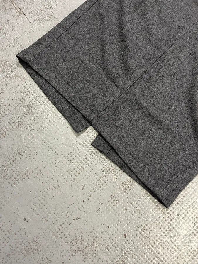 Prada 2000s Prada Wool Grey Midi Skirt Size 30" / US 8 / IT 44 - 6 Thumbnail