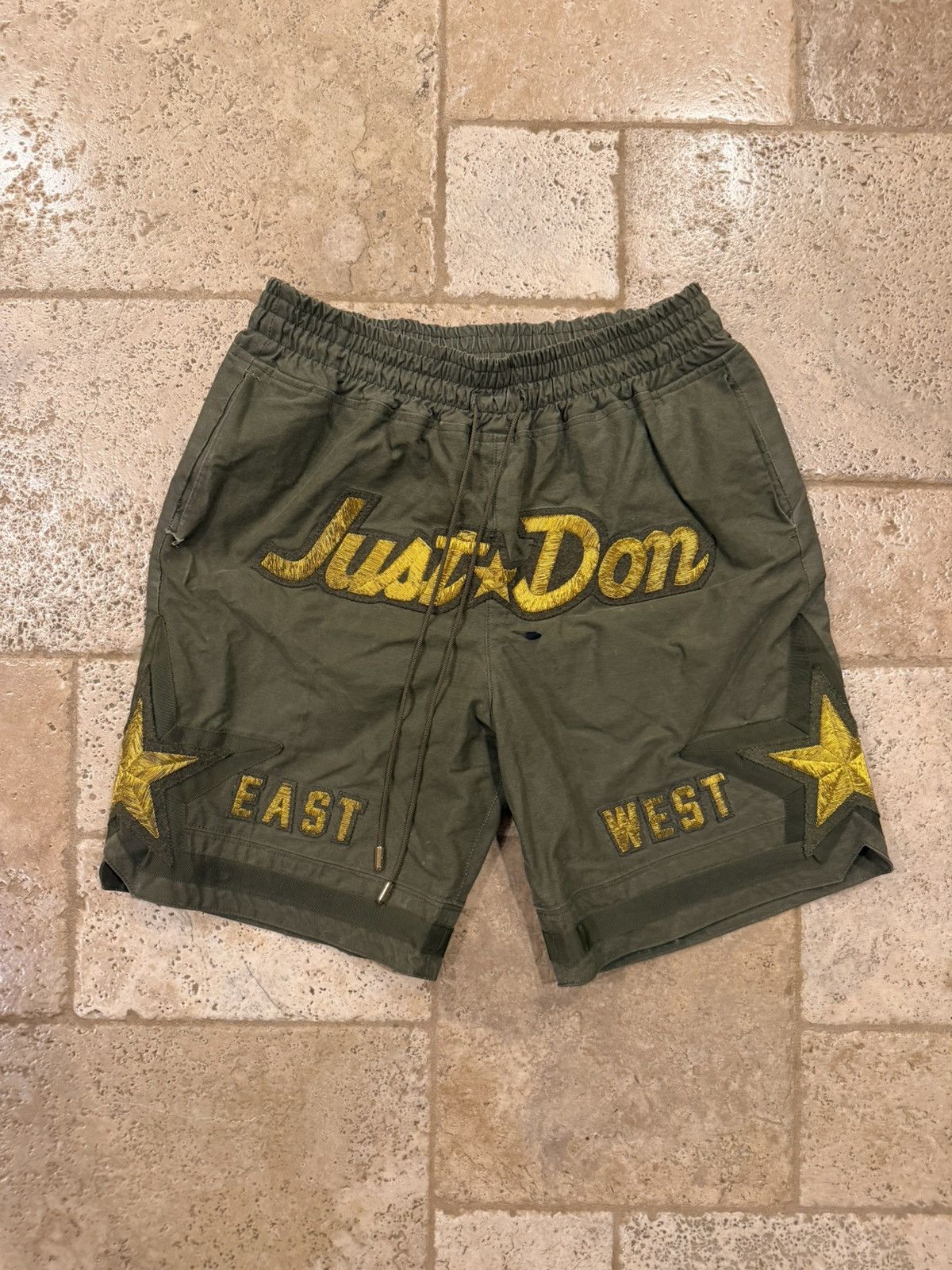 Just Don Just Don x READYMADE Military Green All Star Gold Shorts Size US 32 / EU 48 - 13 Thumbnail