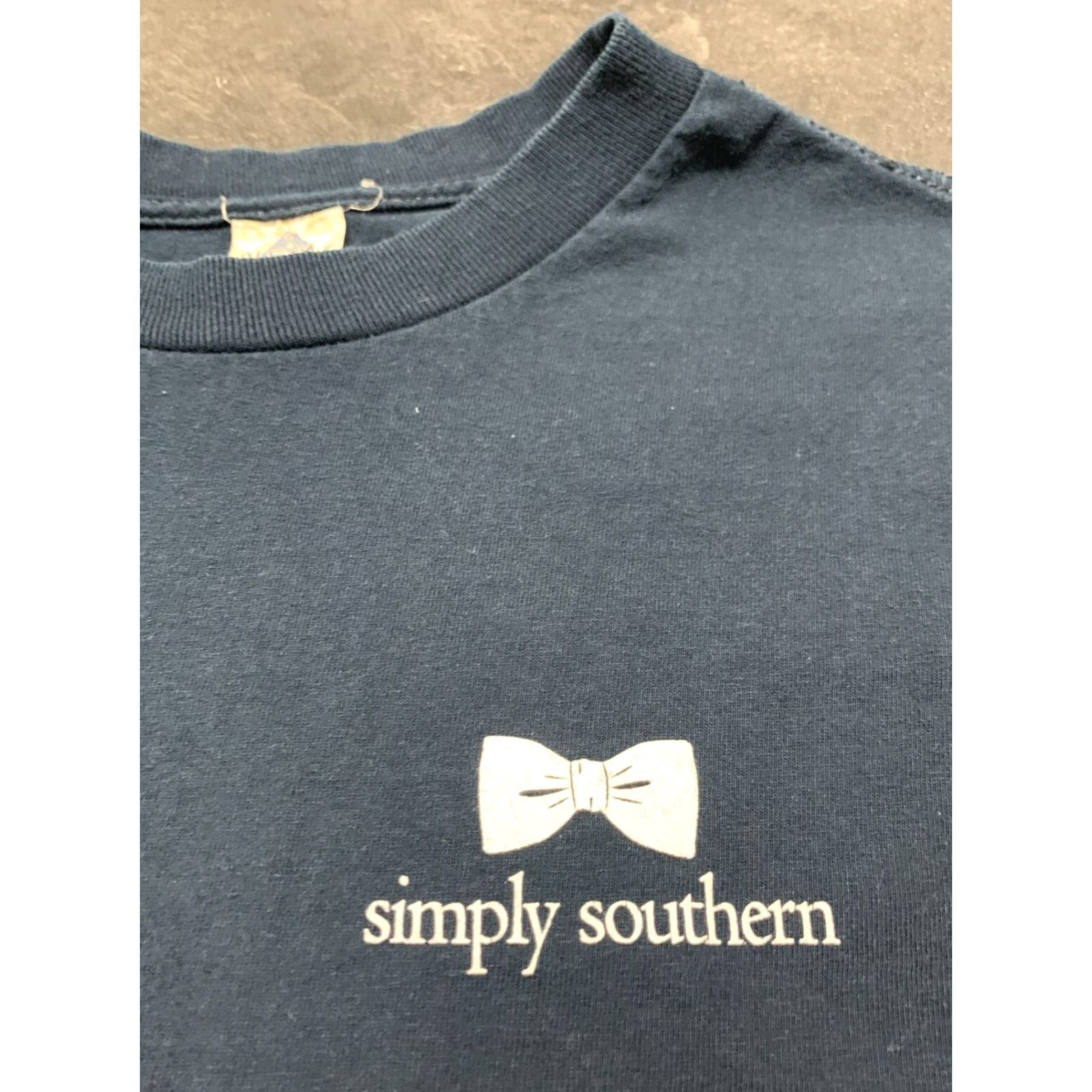 Vintage Alstyle Simply Southern Women's Blue Long Sleeve Graphic T-Shirt Medium Size M / US 6-8 / IT 42-44 - 3 Thumbnail