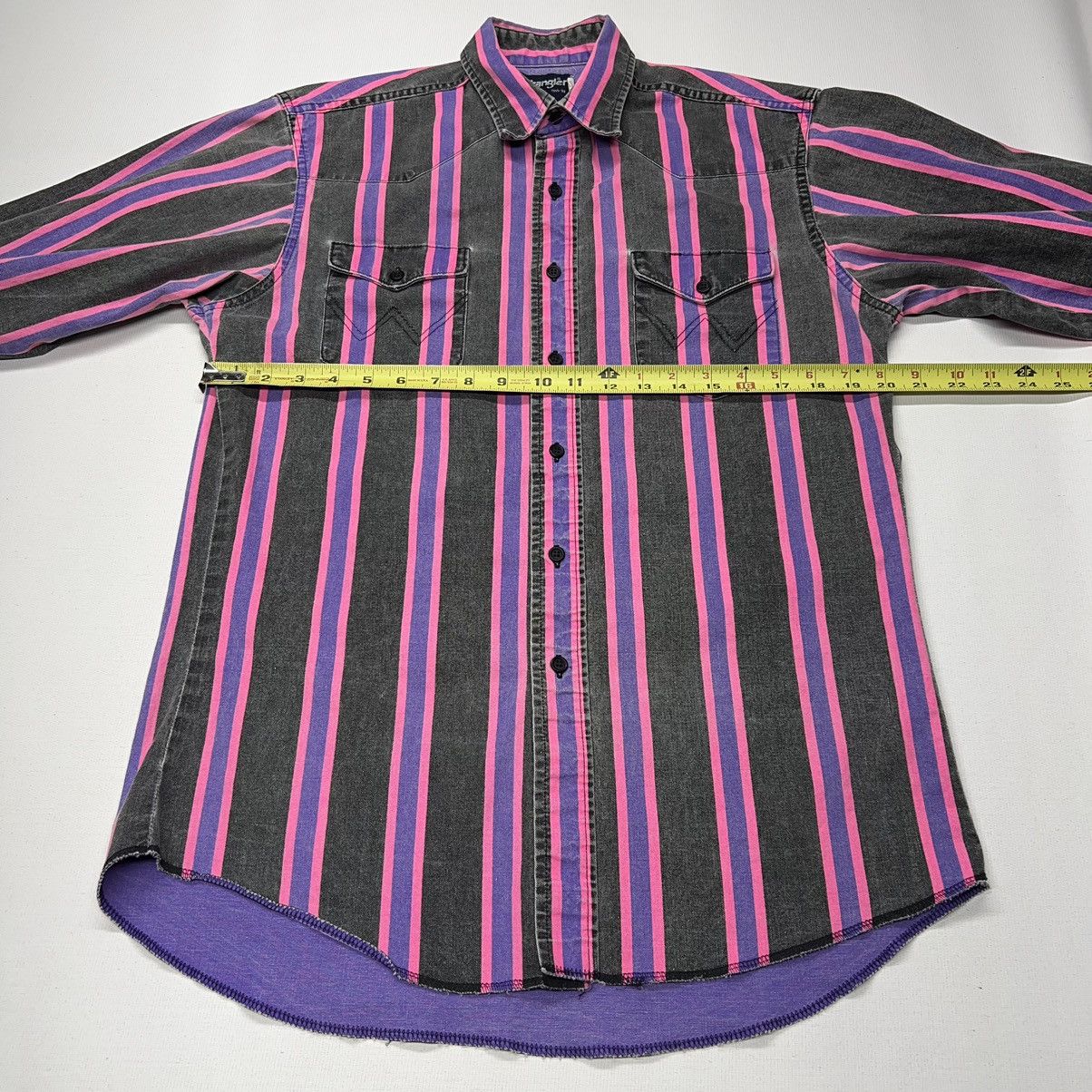 Vintage × Wrangler Wrangler Brushpopper Shirt 15.5 33 Pink Purple Western Rodeo Size US M / EU 48-50 / 2 - 17 Thumbnail