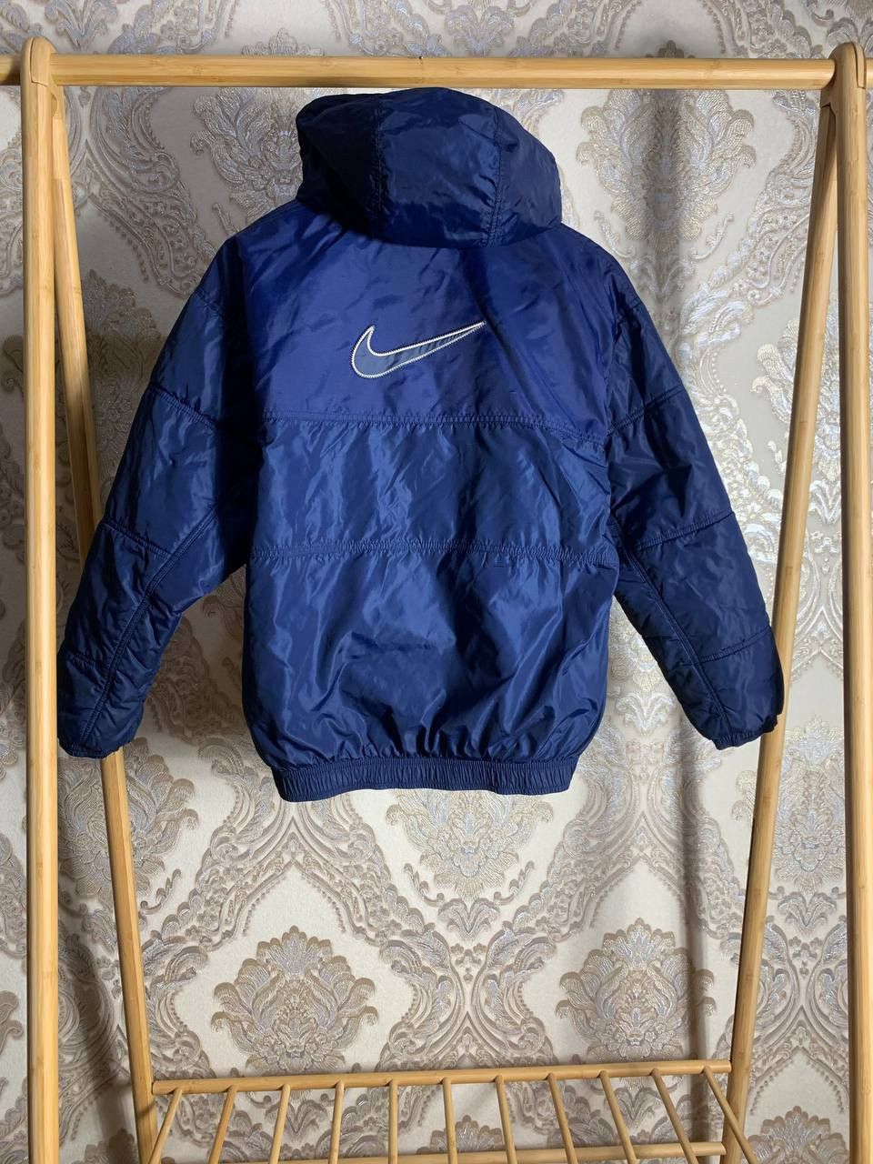 Nike × Vintage VERY RARE NIKE NYLON BOMBER JACKET BIG LOGO SWOOSH Y2K 90s Size US S / EU 44-46 / 1 - 6 Thumbnail