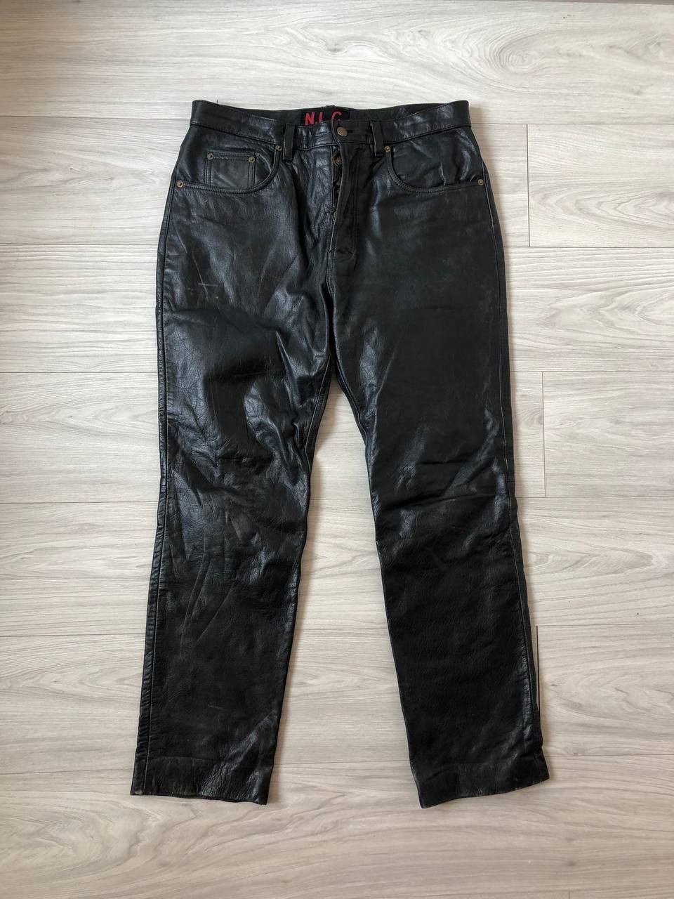 Leather Vintage racing leather pants Size US 35 - 1 Thumbnail